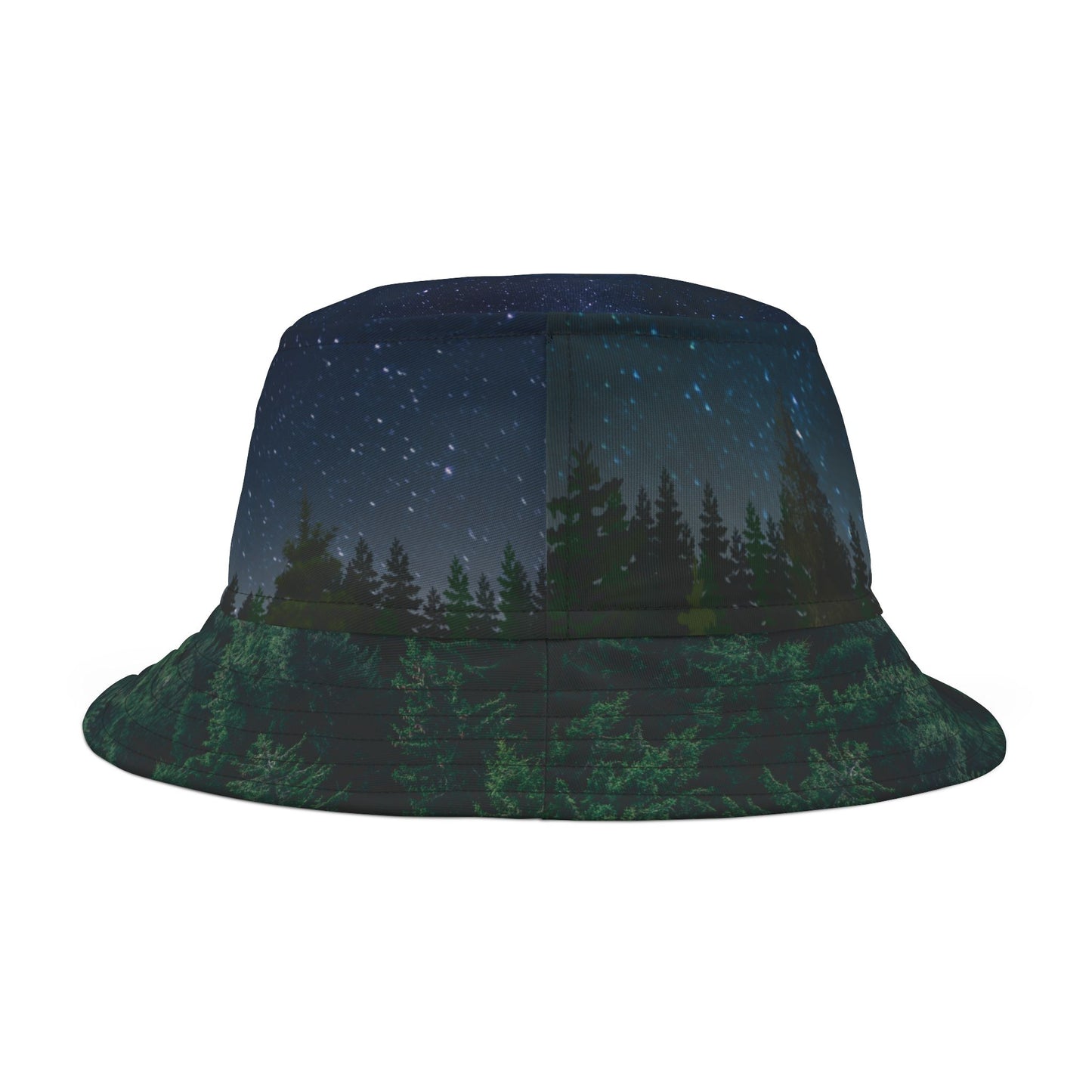 Starry Night Forest Vista Bucket Hat