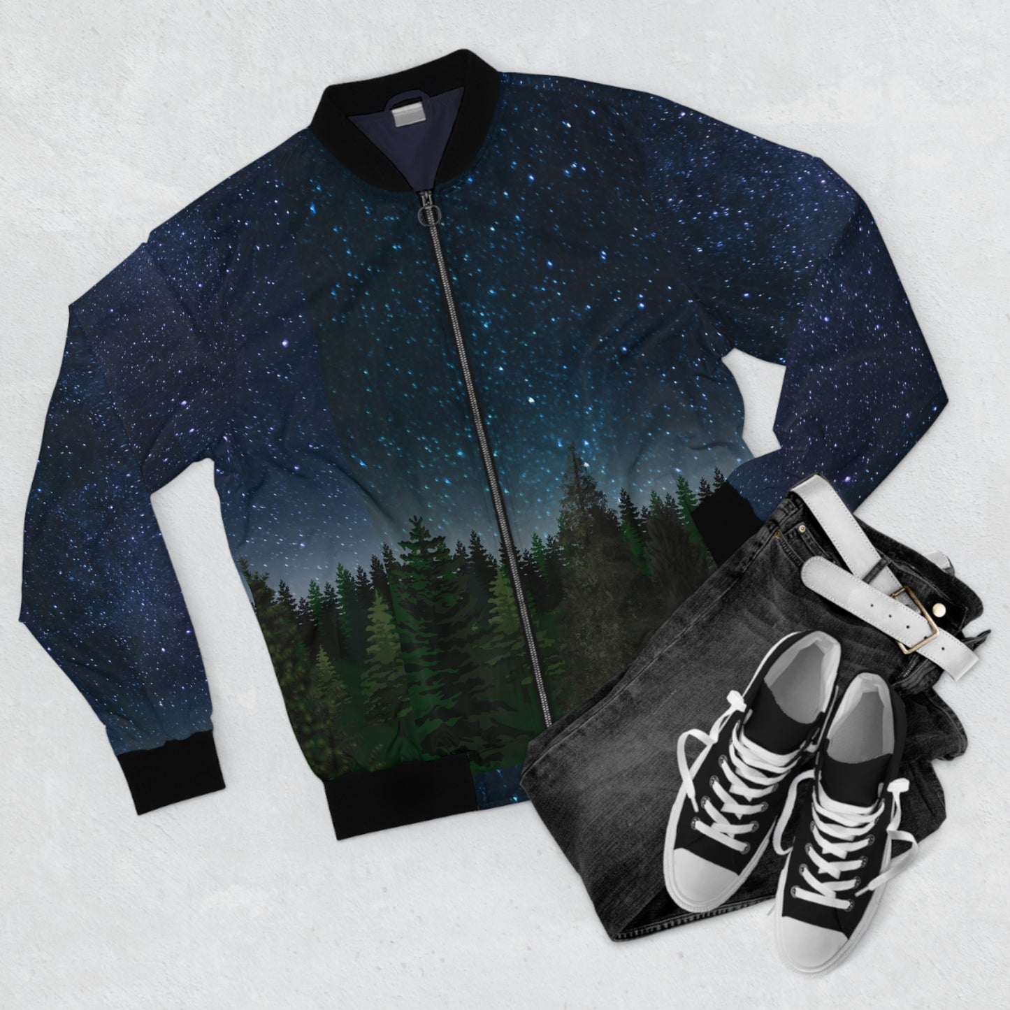 Campsite Under Stars Men's Bomber Jacket