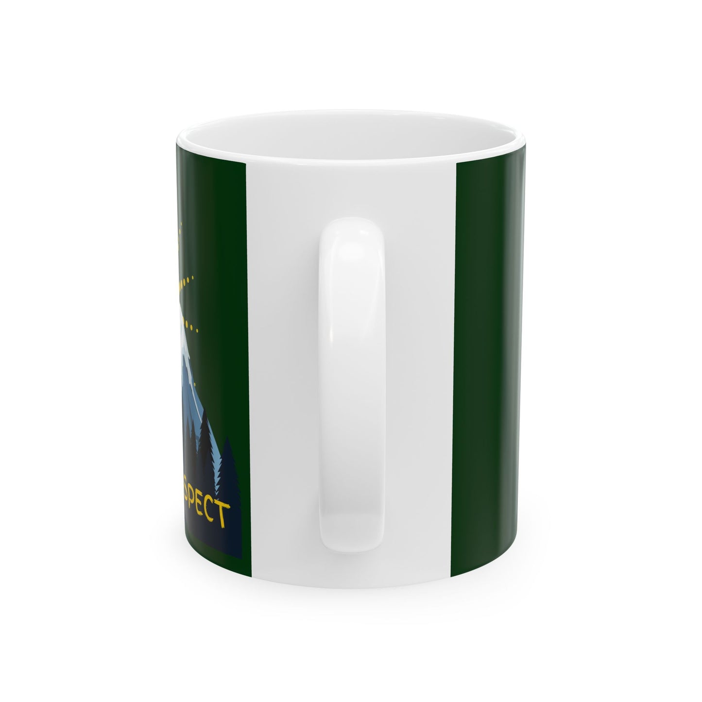 Copy of "Adventure Aspect" Logo Ceramic Mug, (11oz, 15oz)-Green