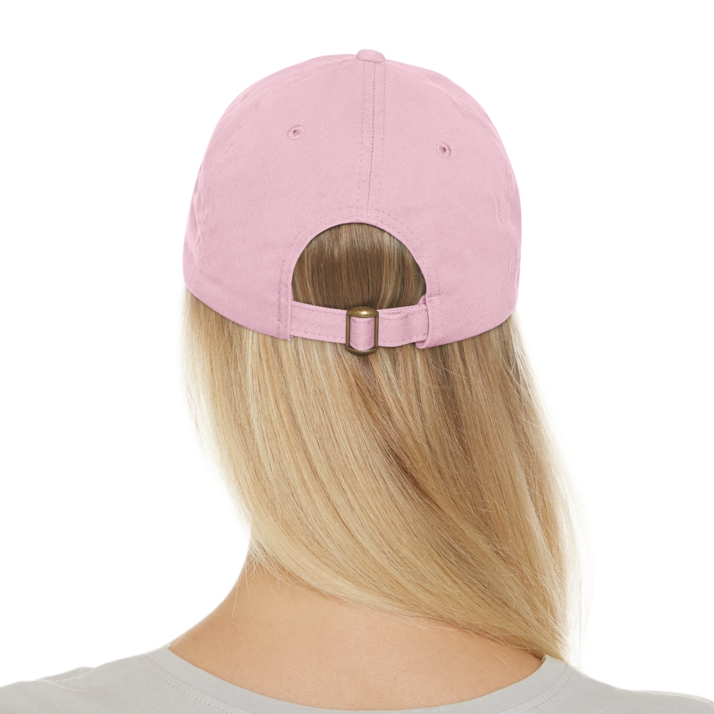 Baseball Cap With Leather Patch-"The Best Views"
