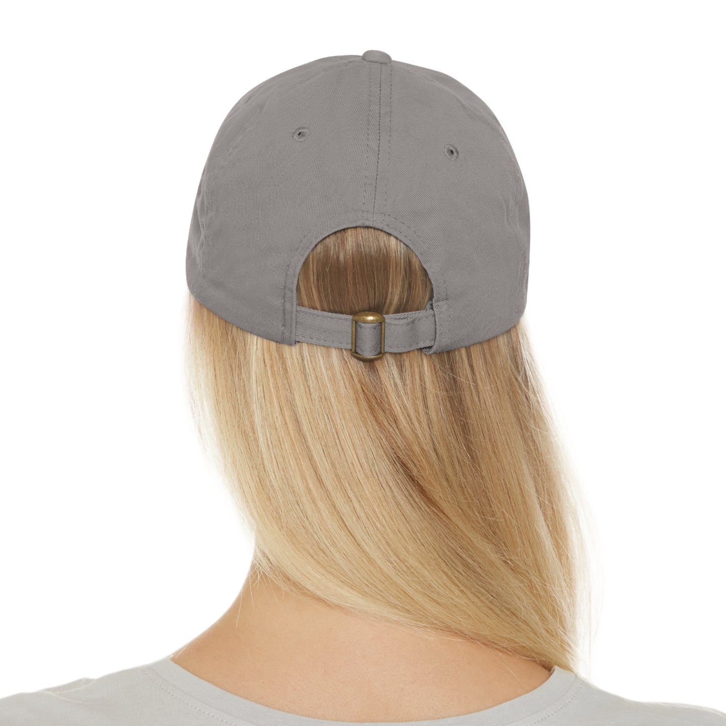 Baseball Cap With Leather Patch-"The Best Views"