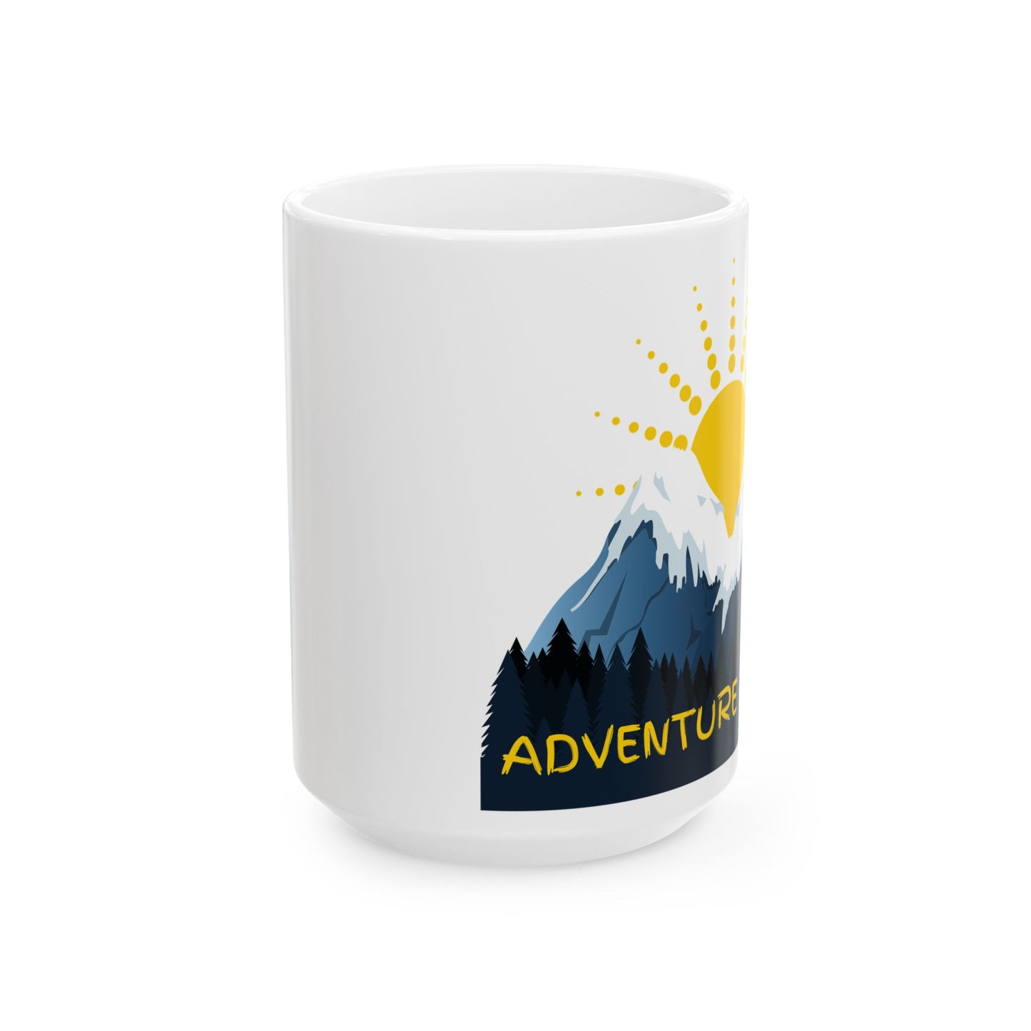 "Adventure Aspect" Logo Ceramic Mug, (11oz, 15oz)