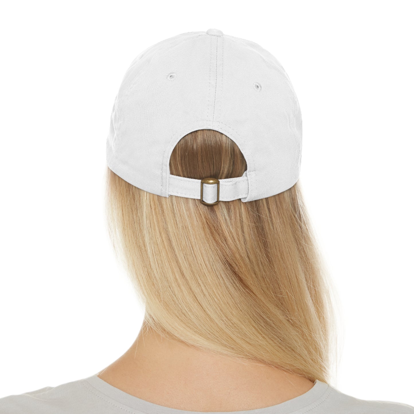 Baseball Cap With Leather Patch-"The Best Views"