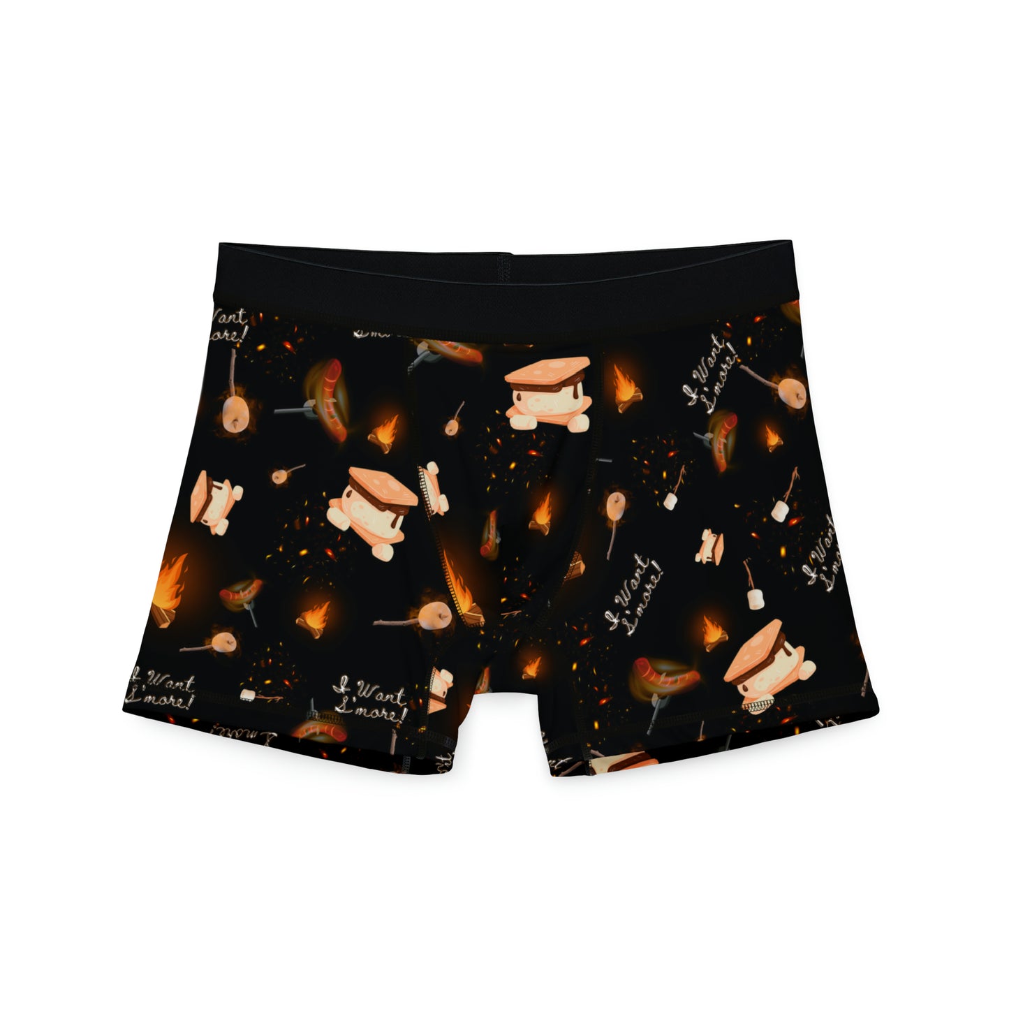 Camp Fire Pattern Men's Boxers-2 Colors