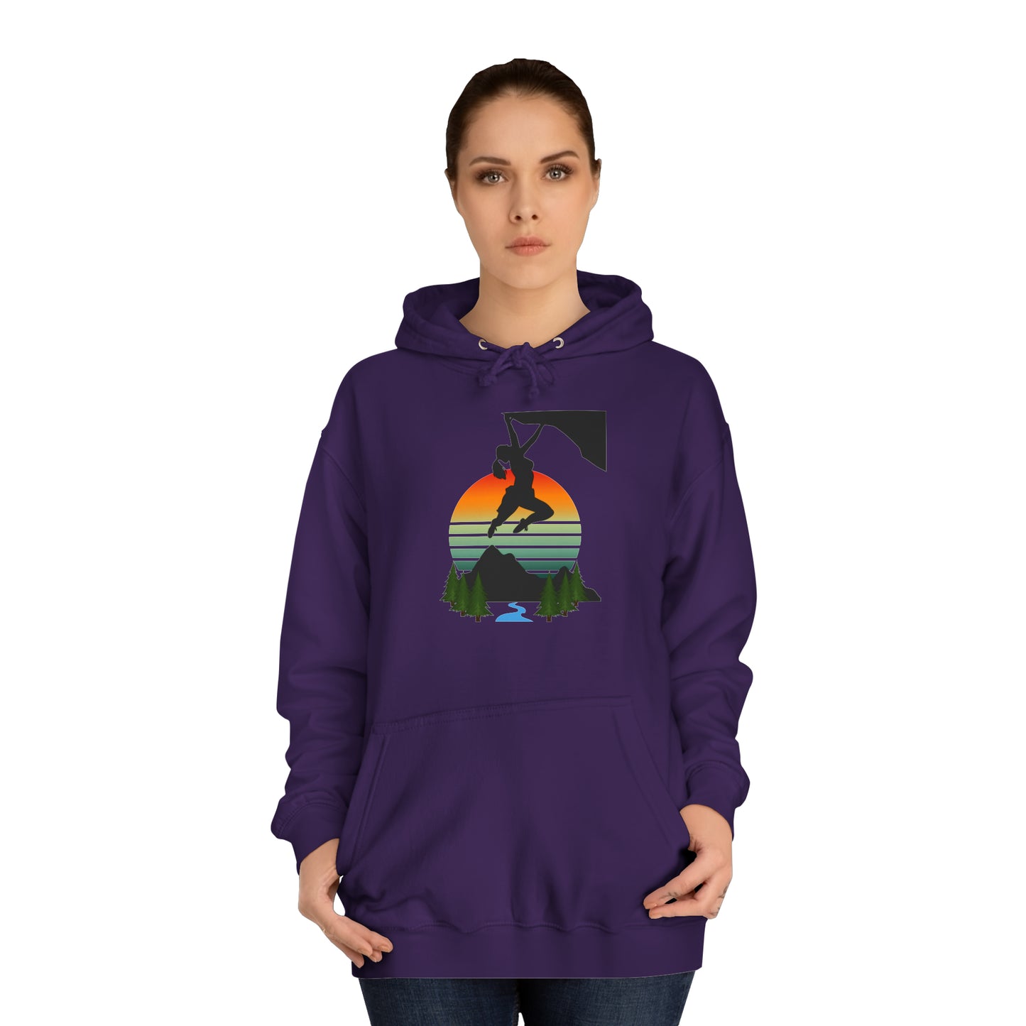 Climber Girl Hoodie-Pink