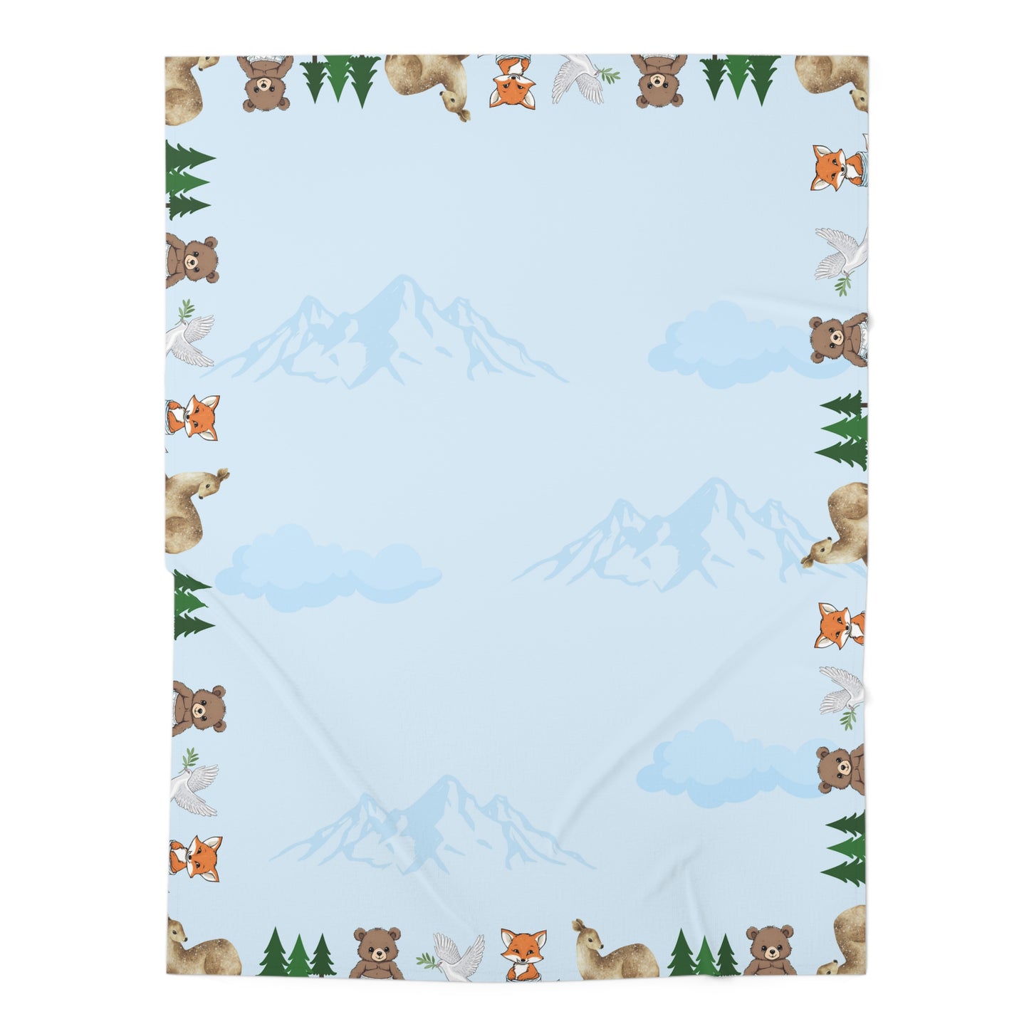 Cute Forest Animals-Baby Swaddle Blanket