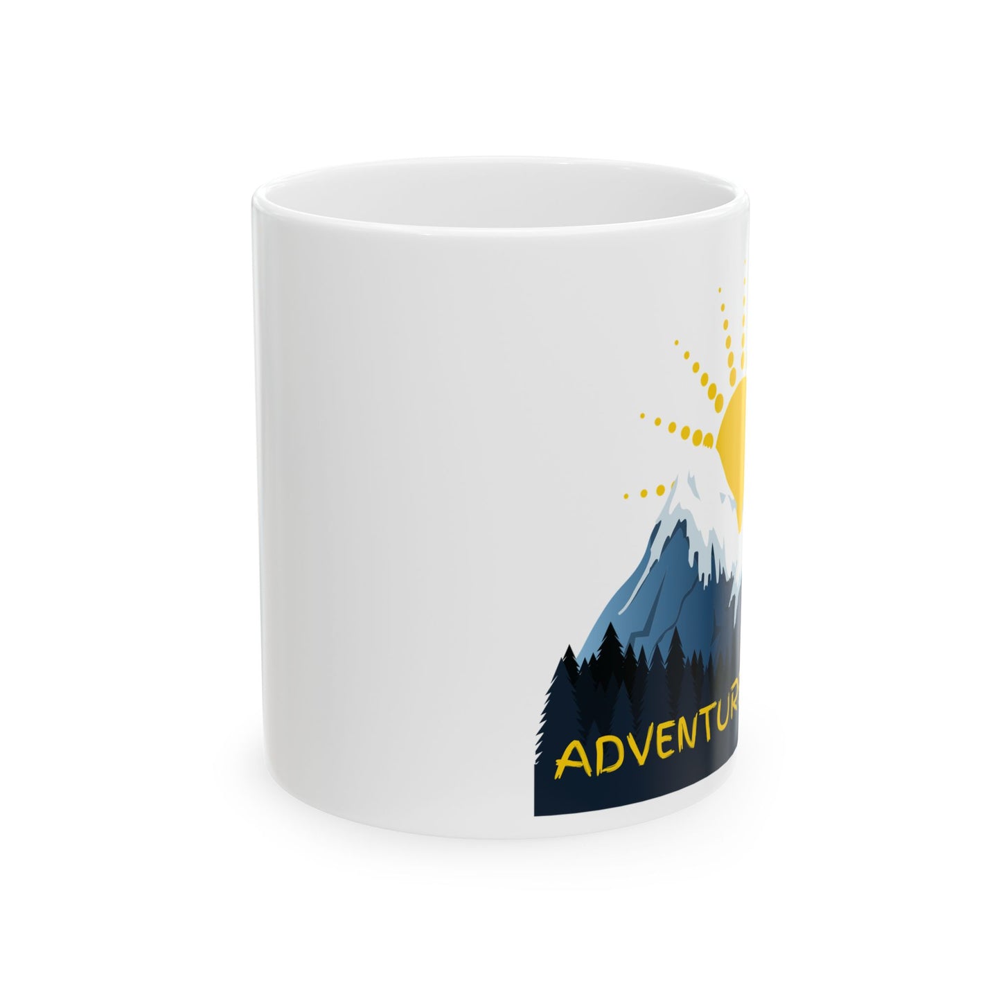 "Adventure Aspect" Logo Ceramic Mug, (11oz, 15oz)