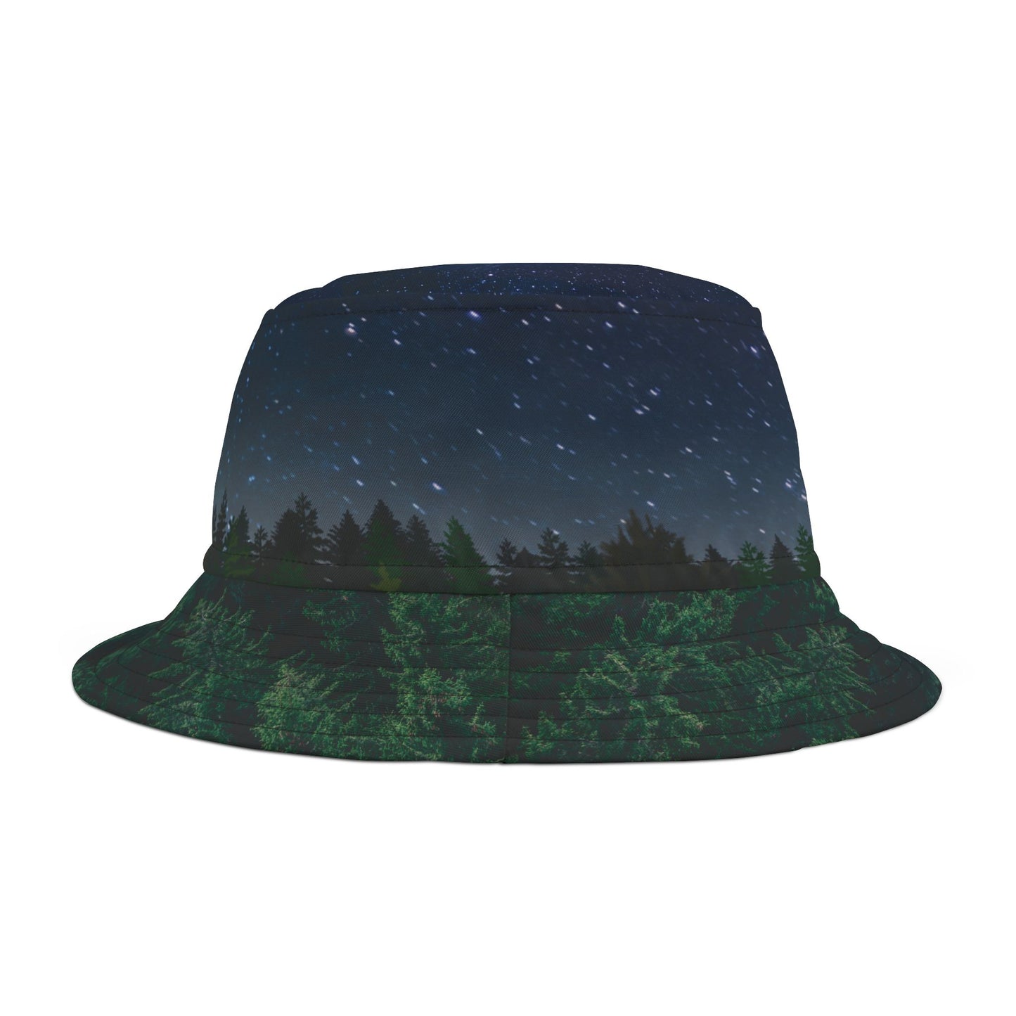 Starry Night Forest Vista Bucket Hat