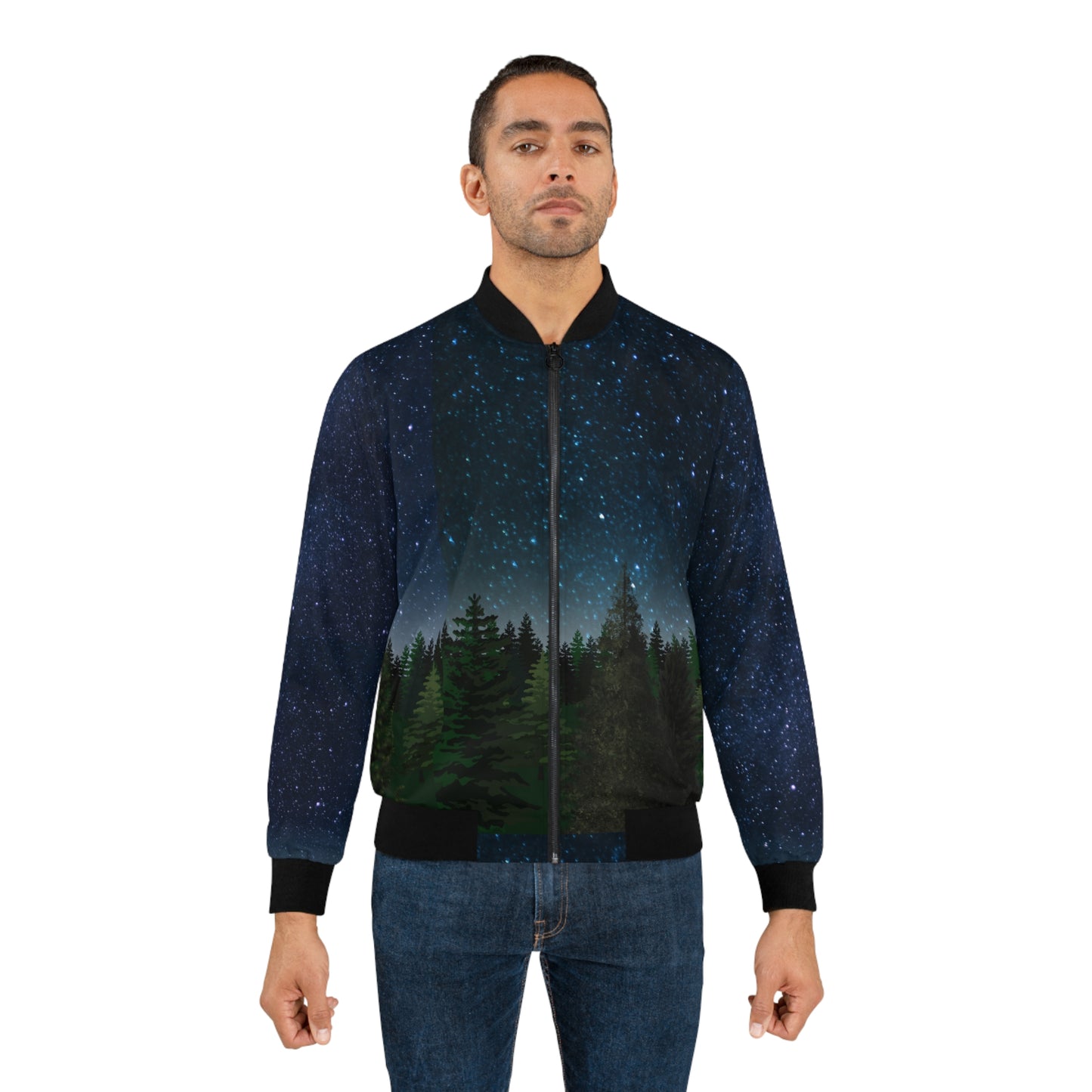 Campsite Under Stars Men's Bomber Jacket