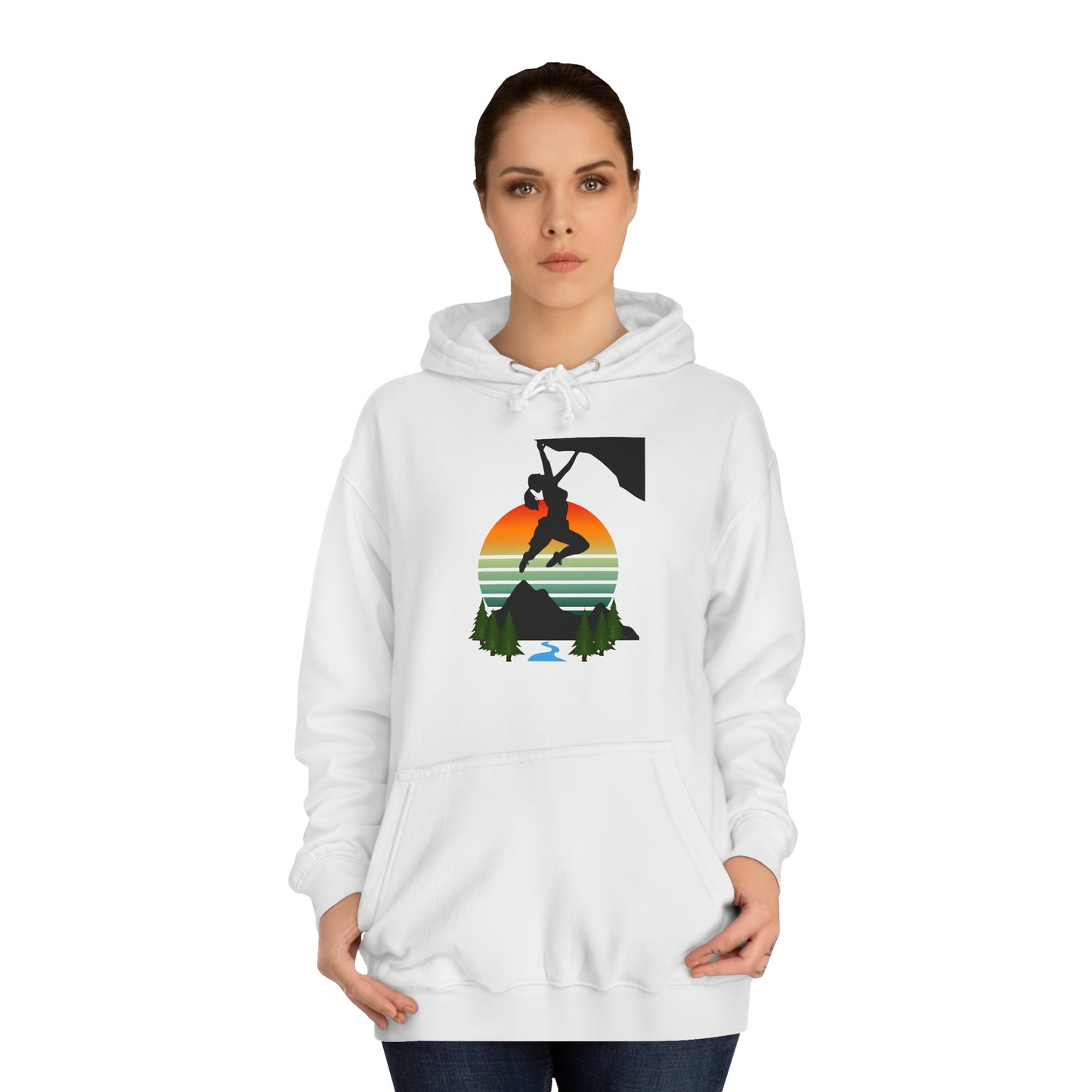 Climber Girl Hoodie-Pink