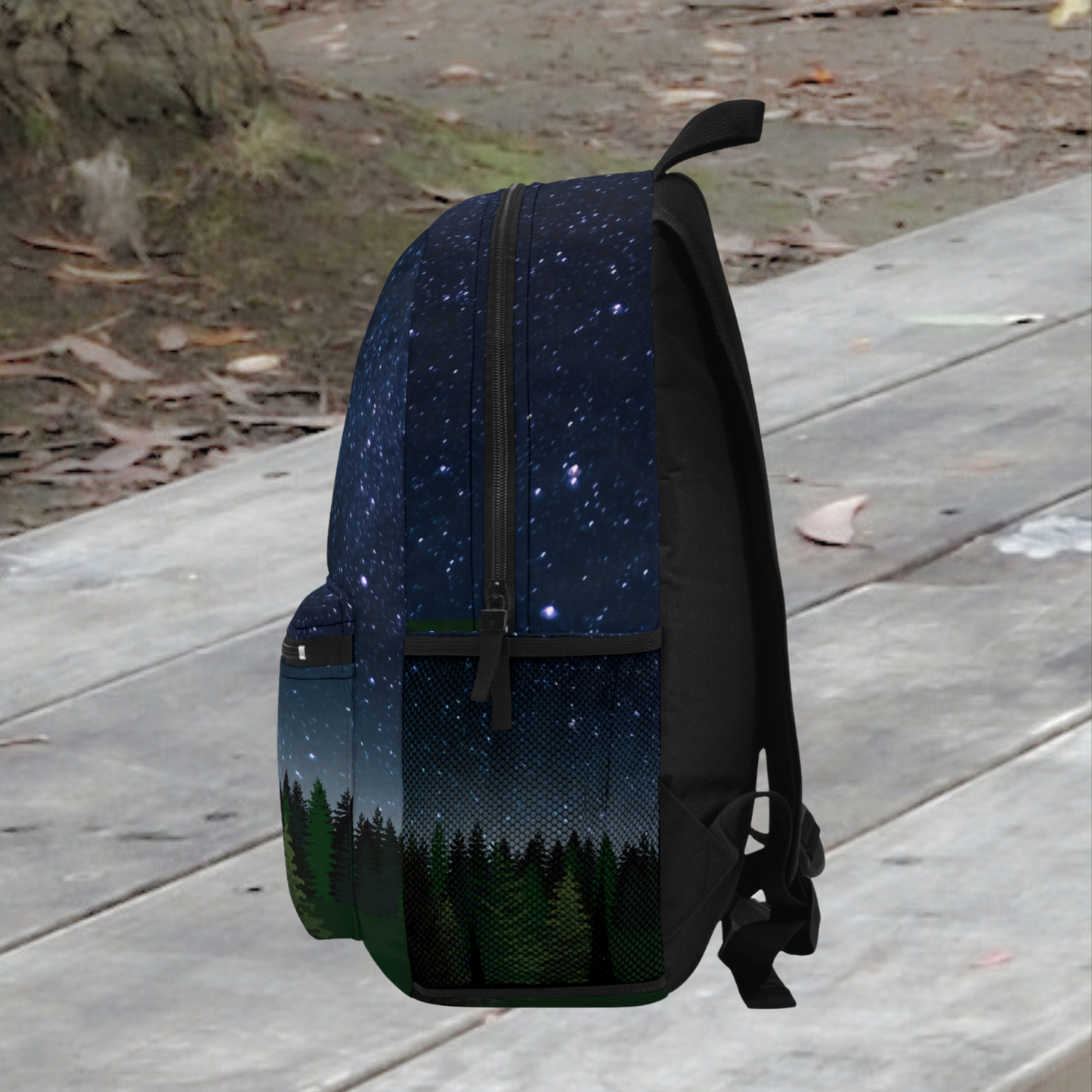 Woods and Stars Pattern Graphic Backpack