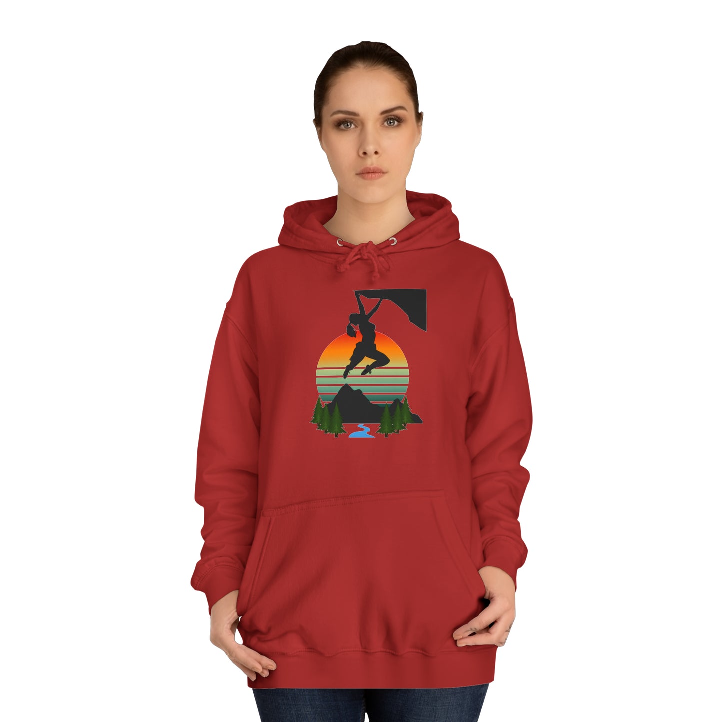 Climber Girl Hoodie-Pink