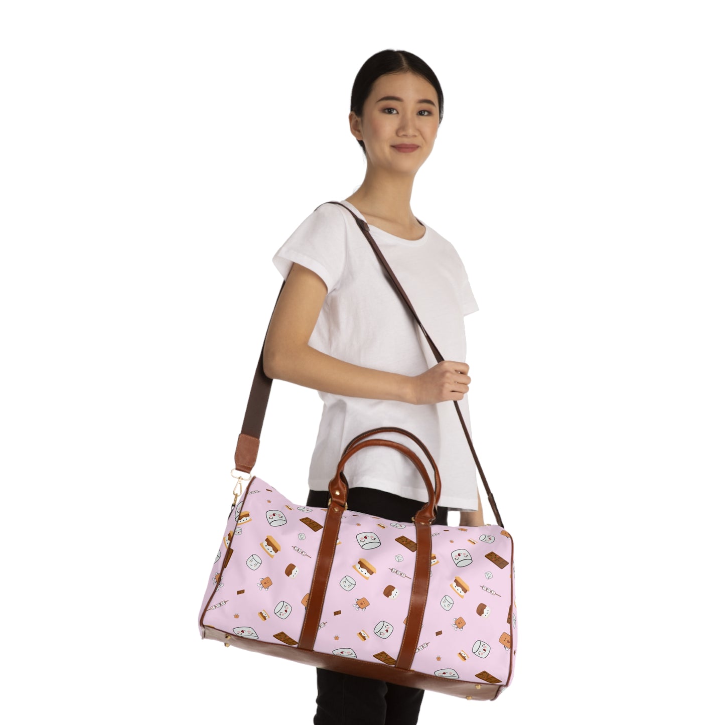 Cutesy Girls S'more's Waterproof Travel Bag