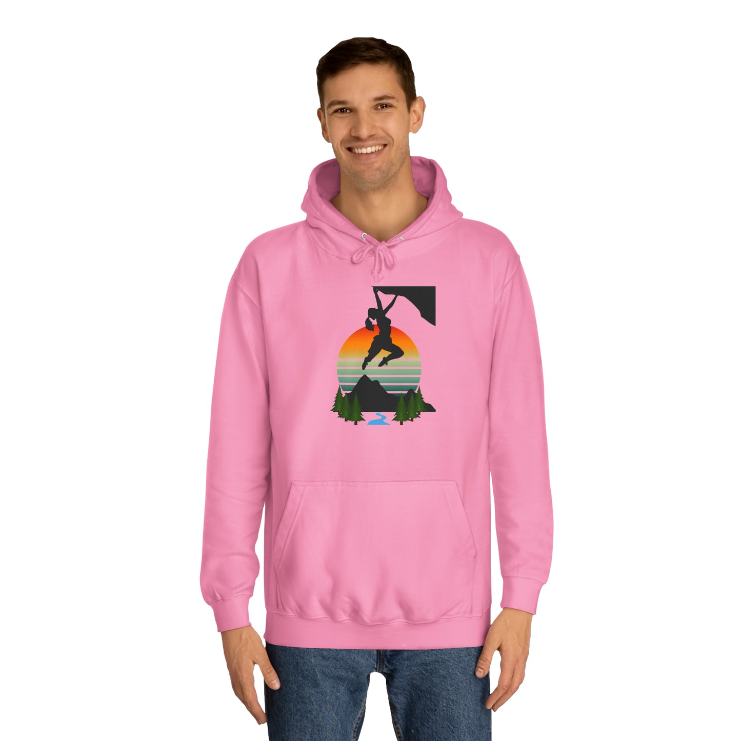 Climber Girl Hoodie-Pink