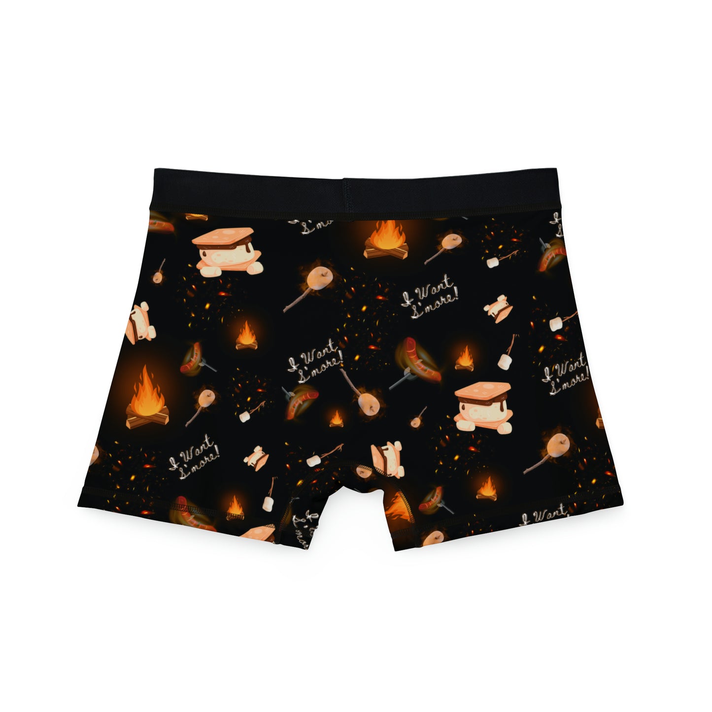 Camp Fire Pattern Men's Boxers-2 Colors