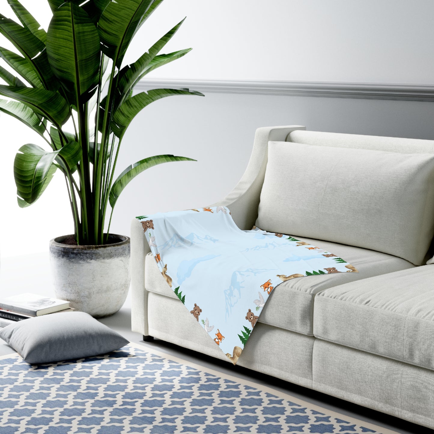 Cute Forest Animals-Baby Swaddle Blanket