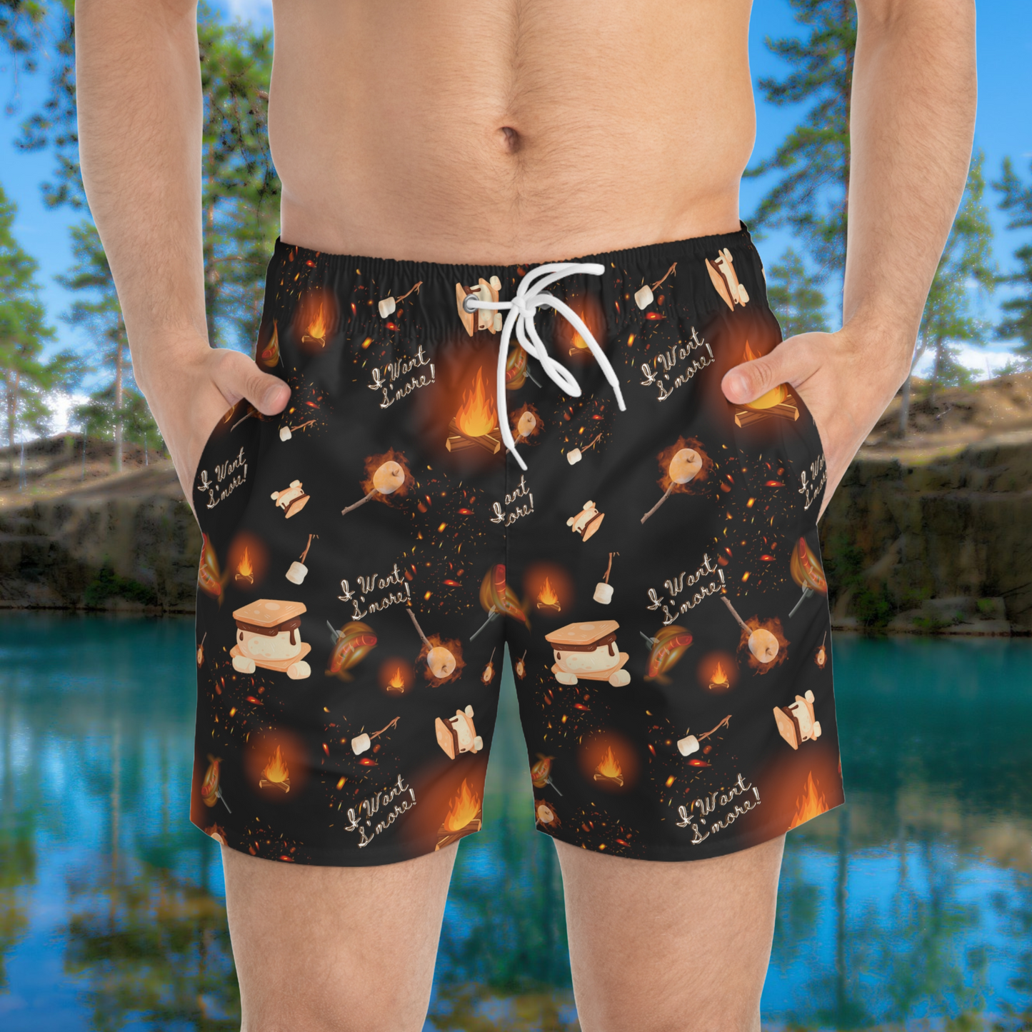 Camp Heat-Swim Trunks-3 Colors