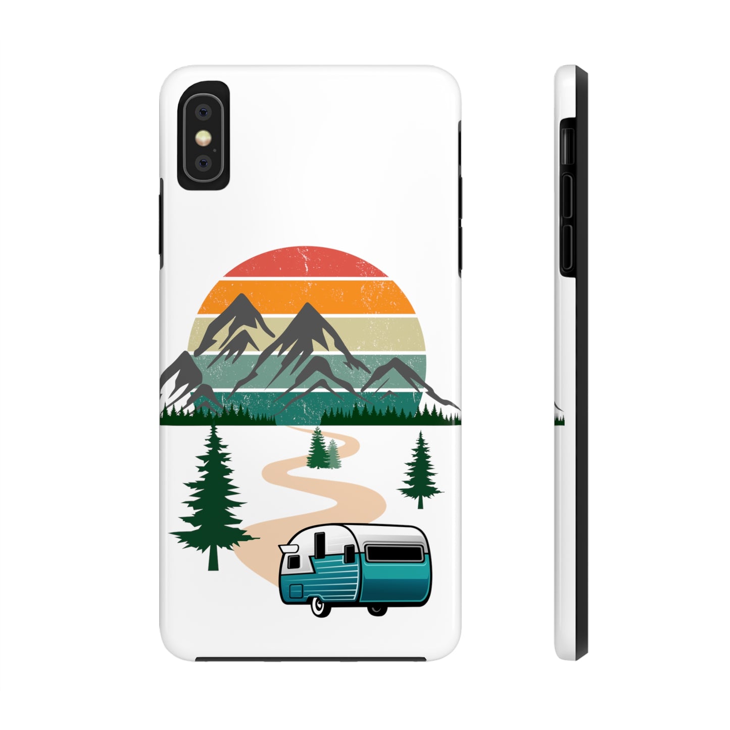 Tough Phone Case-Camper With Mountains