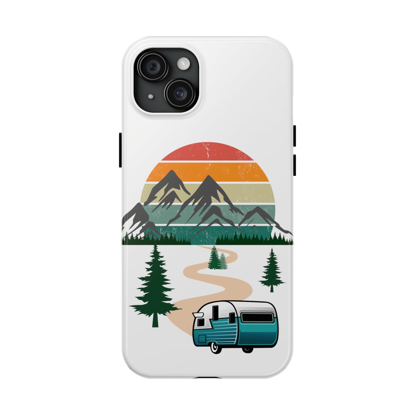 Tough Phone Case-Camper With Mountains