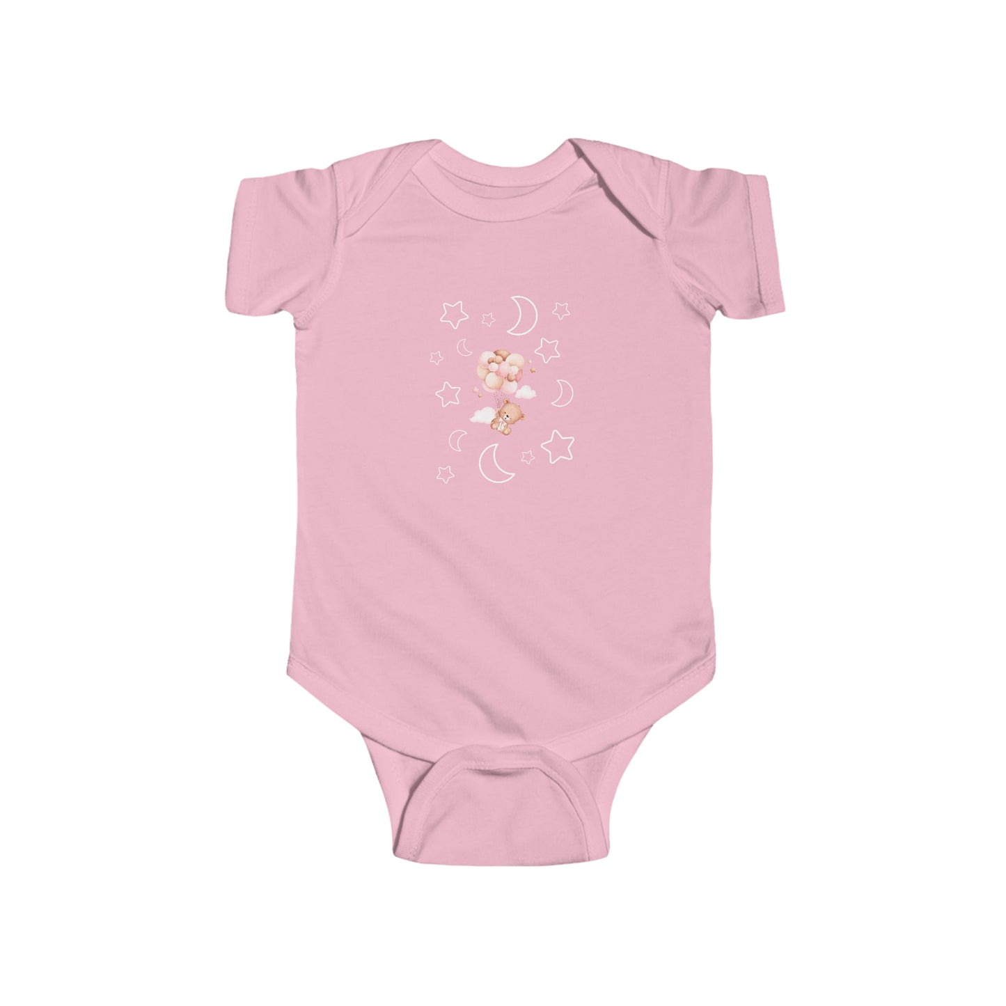 Infant Fine Jersey Bodysuit-Pink or Blue