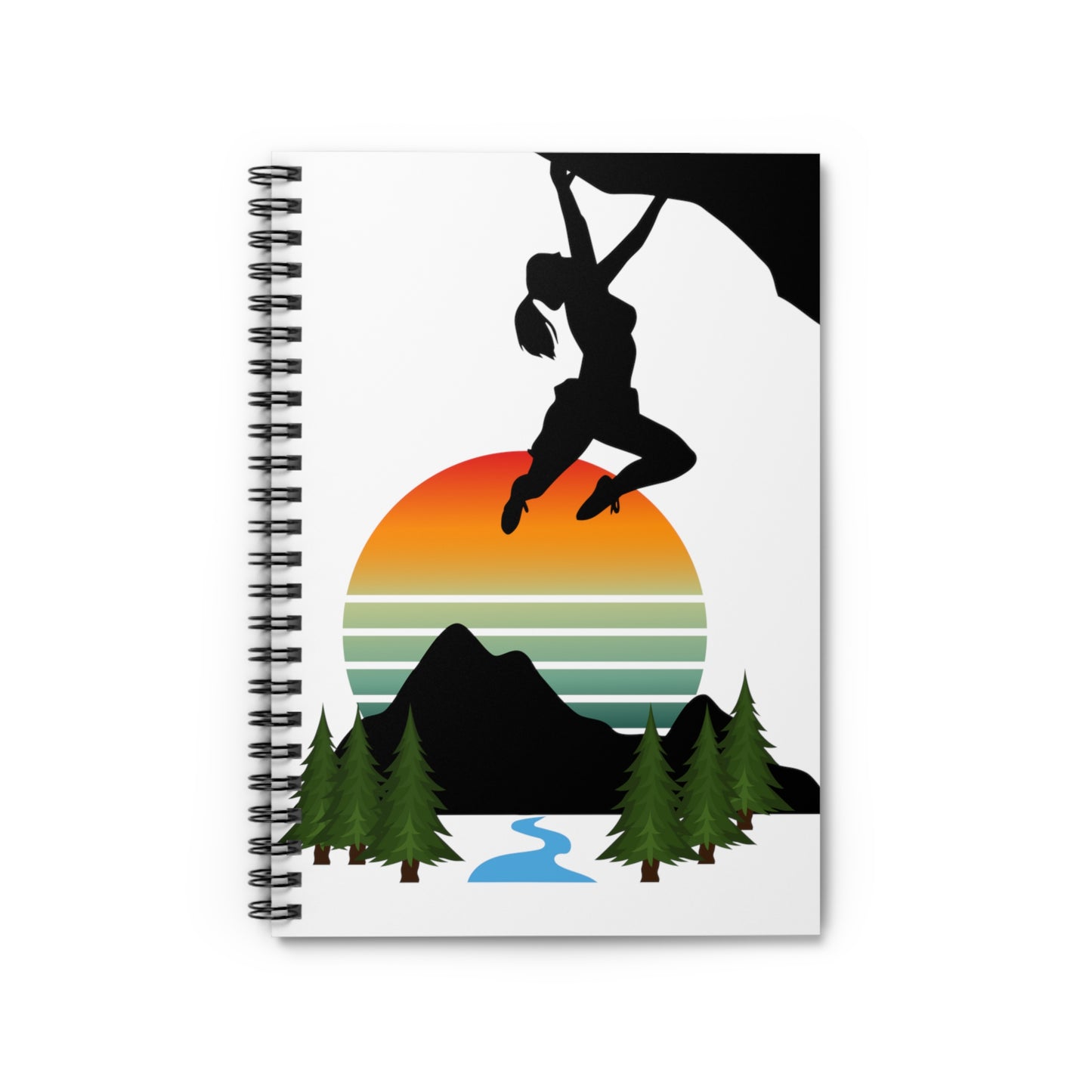 Climbing Girl-Spiral Notebook - Ruled Line