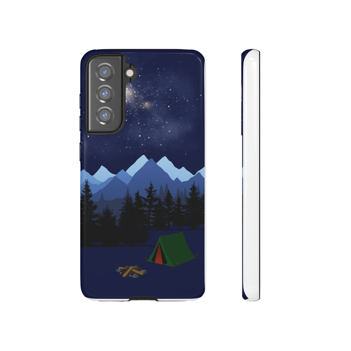 Camping Tent Under the Stars-Tough Android Phone Case