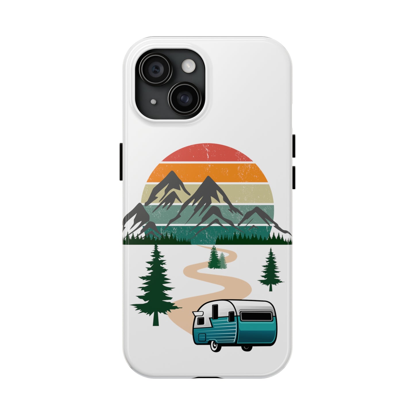 Tough Phone Case-Camper With Mountains