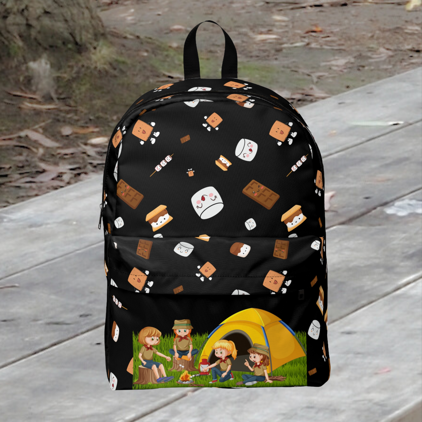 Cutesy Girls S'more's Themed Classic Backpack