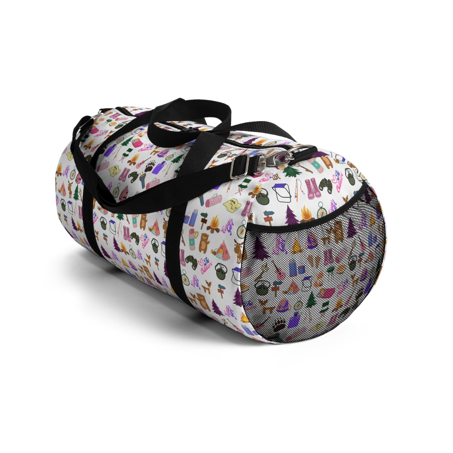 Cute Camp Girls Pattern (Light)-Duffel Bag