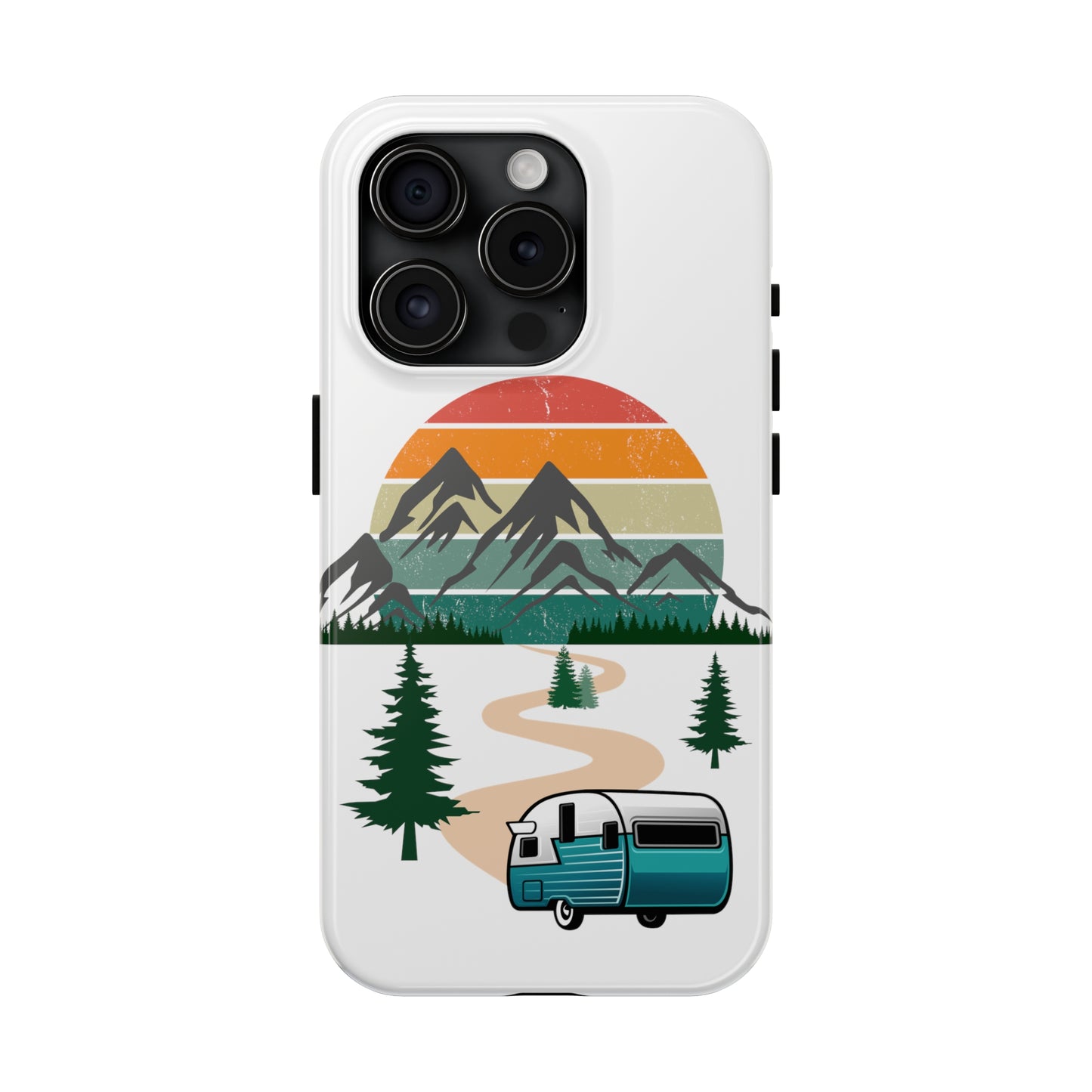 Tough Phone Case-Camper With Mountains