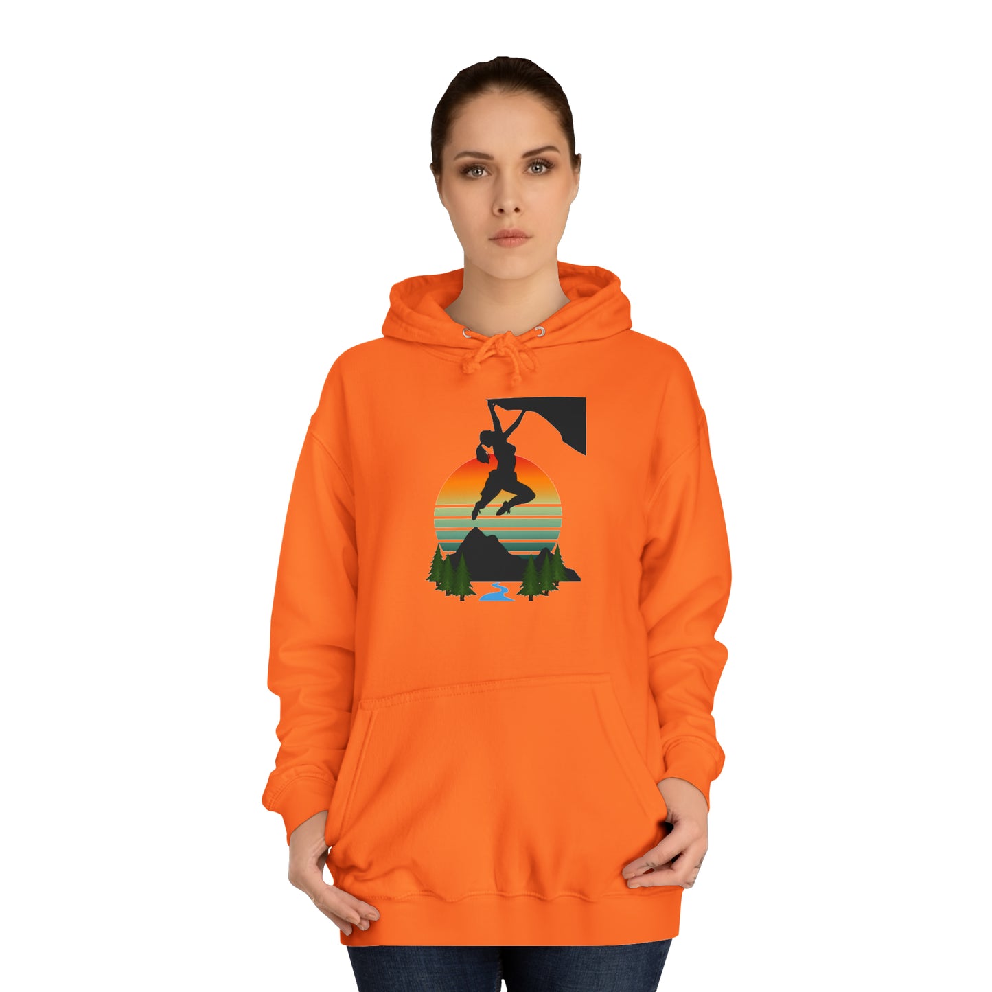 Climber Girl Hoodie-Pink