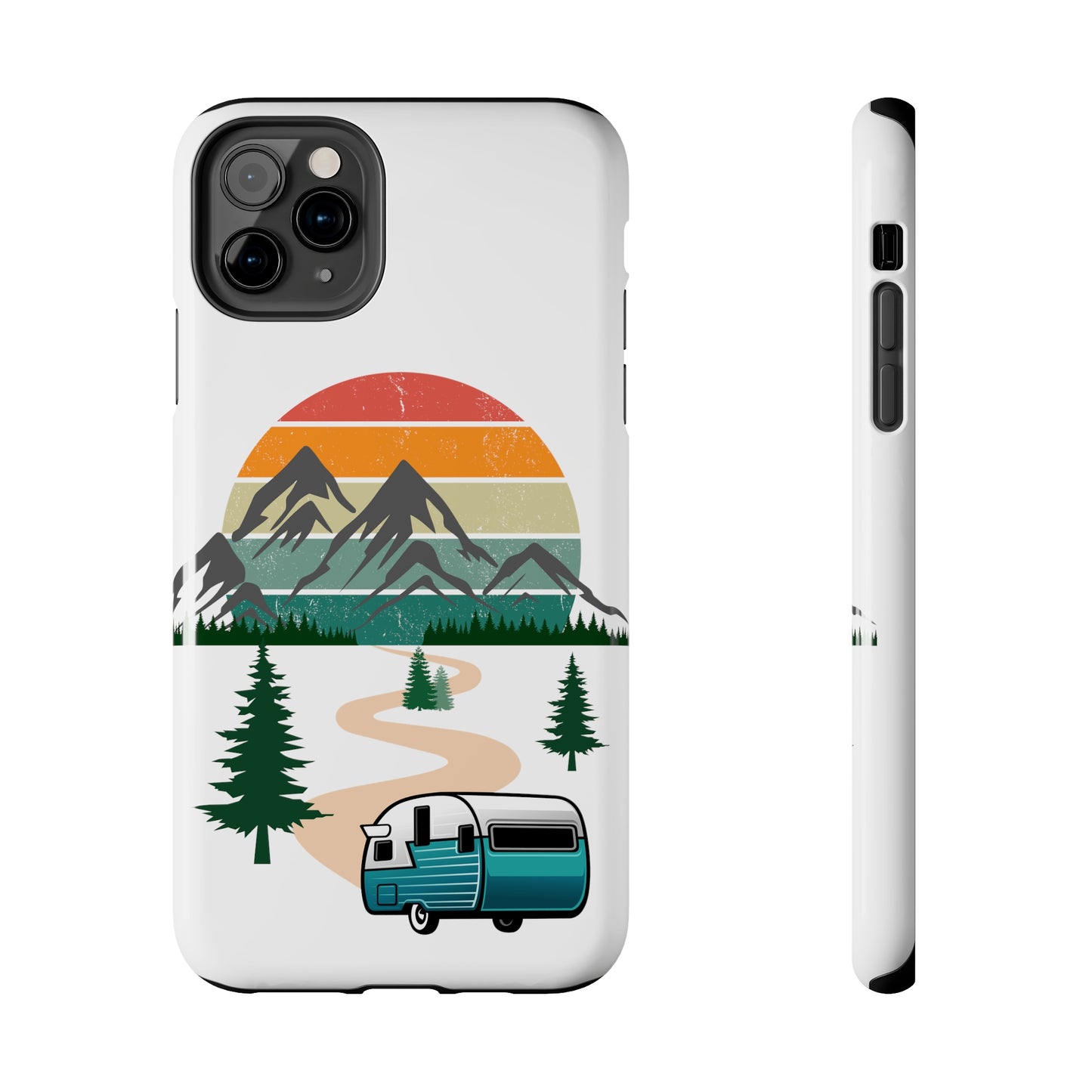 Tough Phone Case-Camper With Mountains