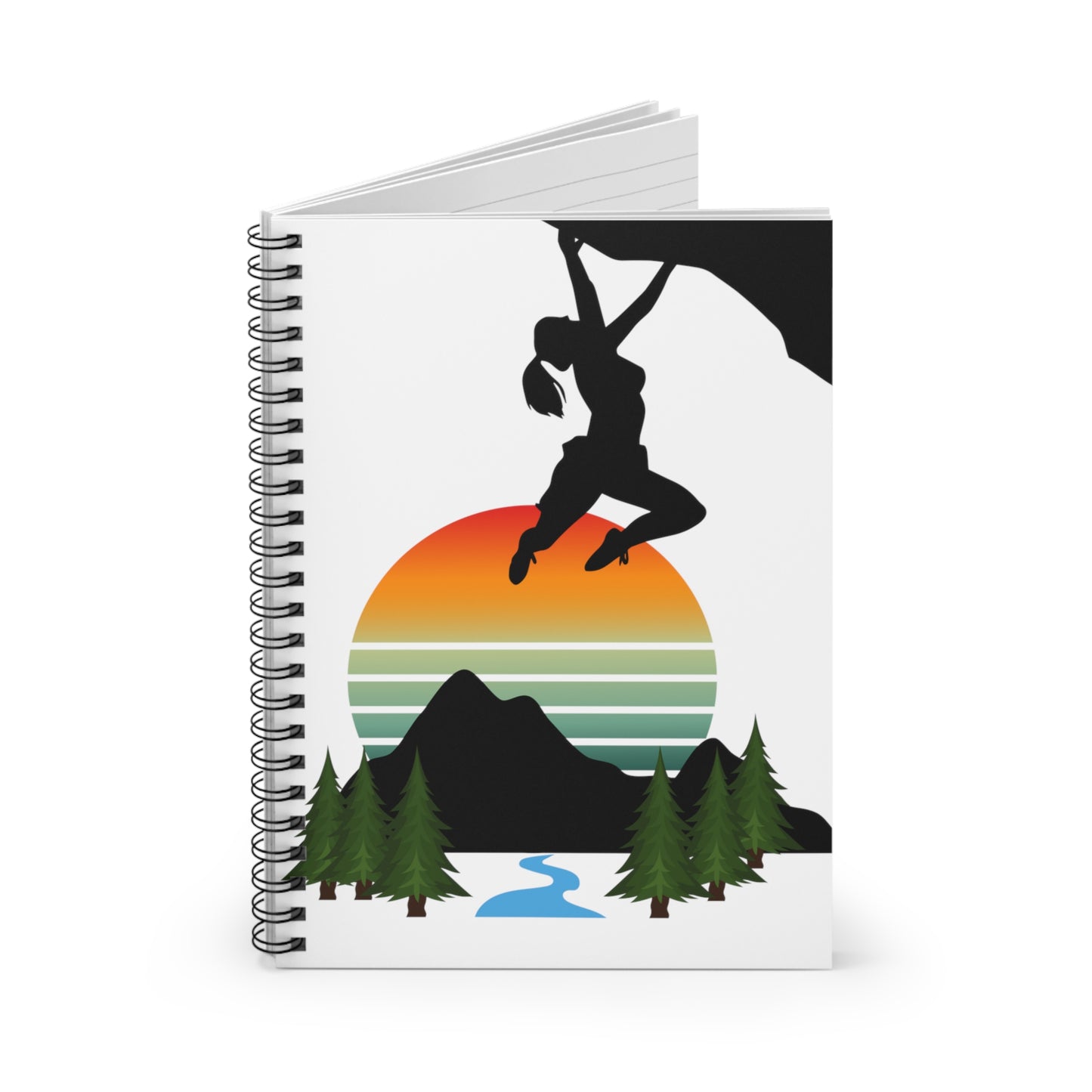 Climbing Girl-Spiral Notebook - Ruled Line