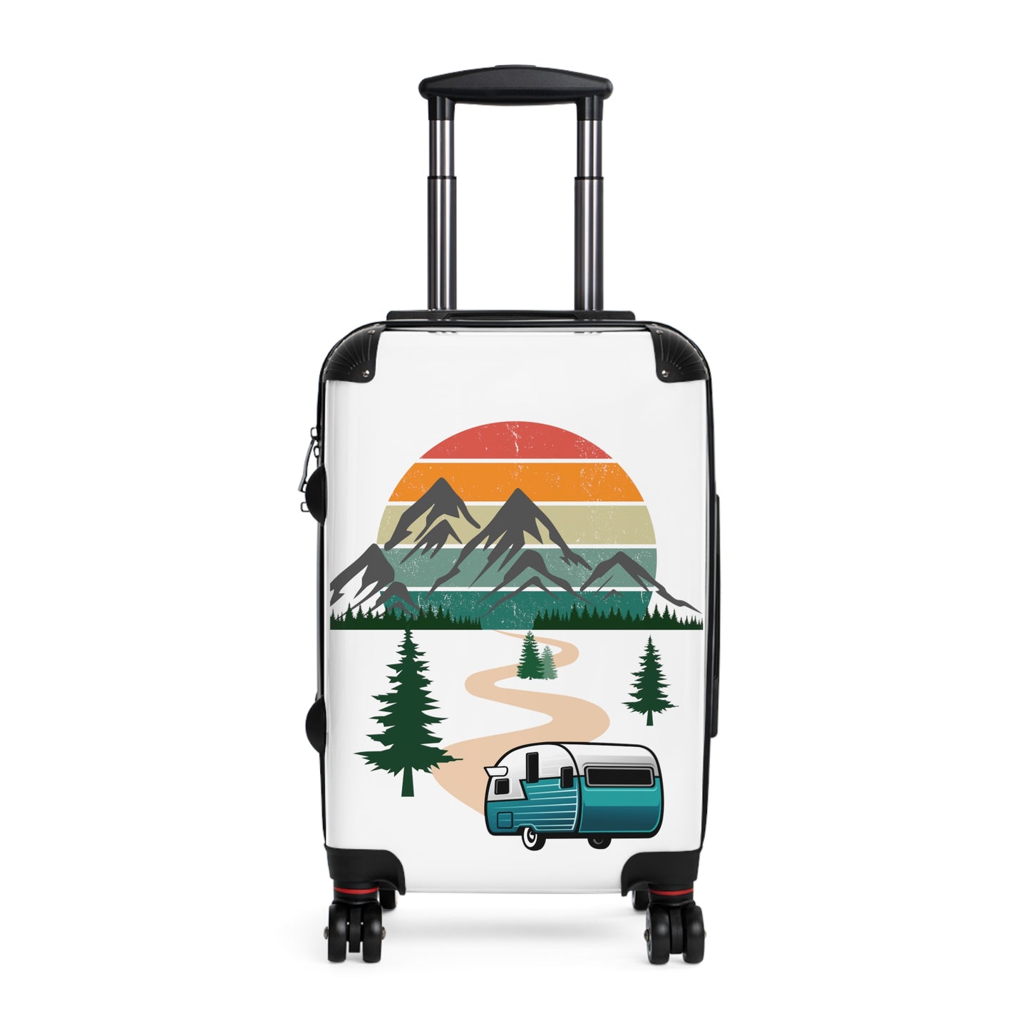 Camper With Mountains Patter Suitcase