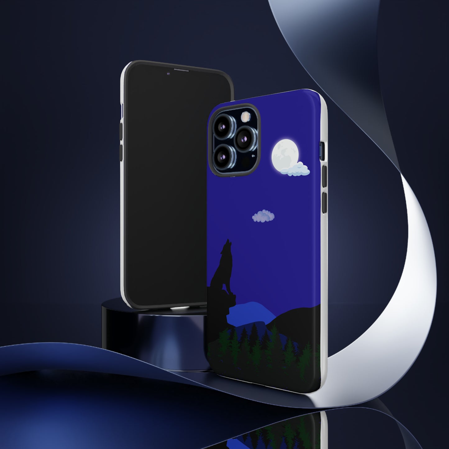 Night Wolf Scene-Tough Case for Iphone