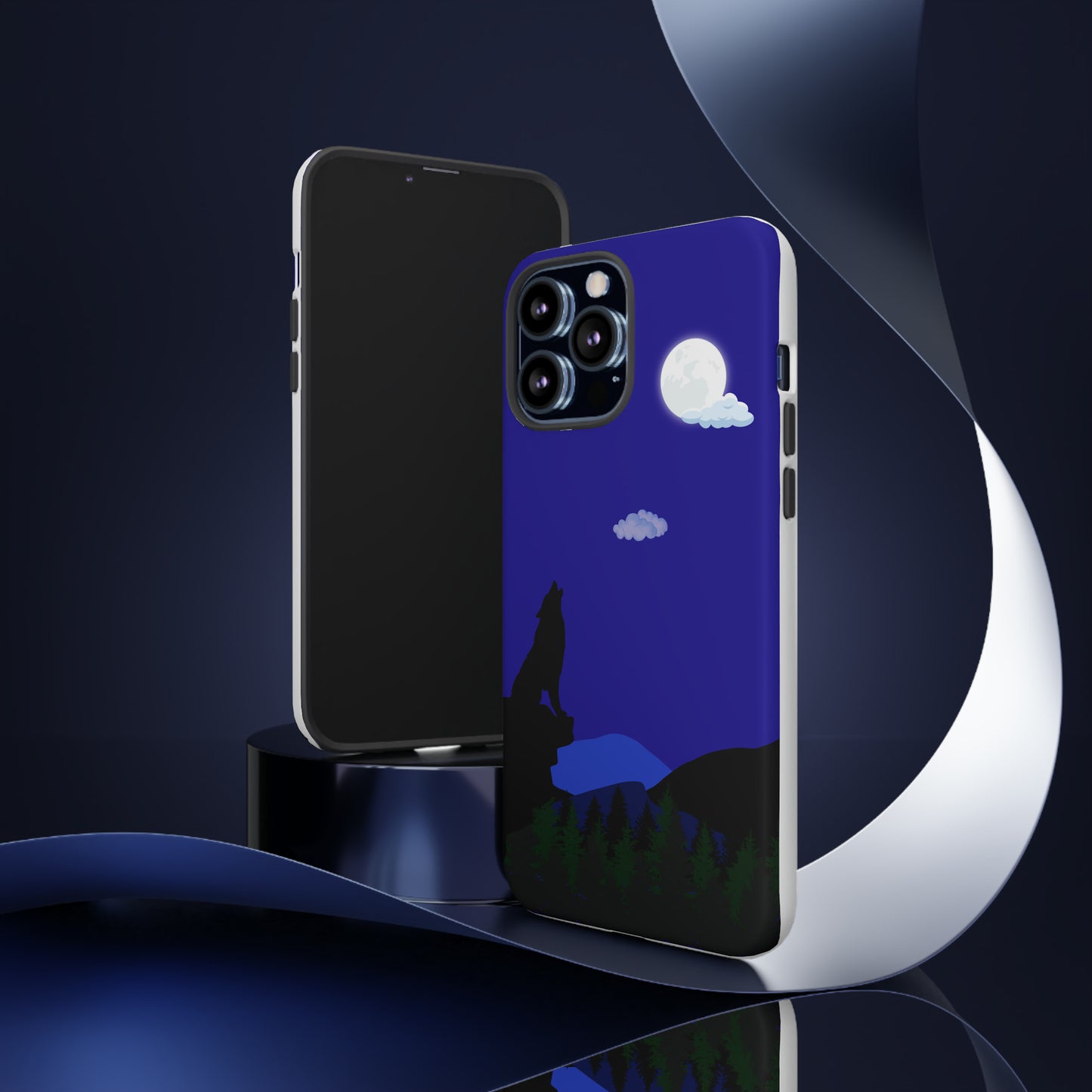 Night Wolf Scene-Tough Case for Iphone