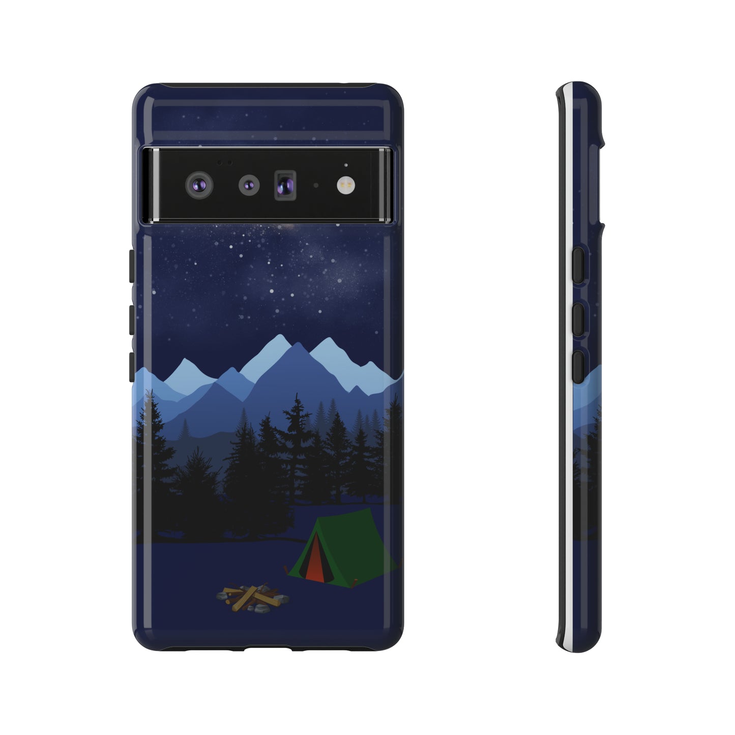 Camping Tent Under the Stars-Tough Android Phone Case