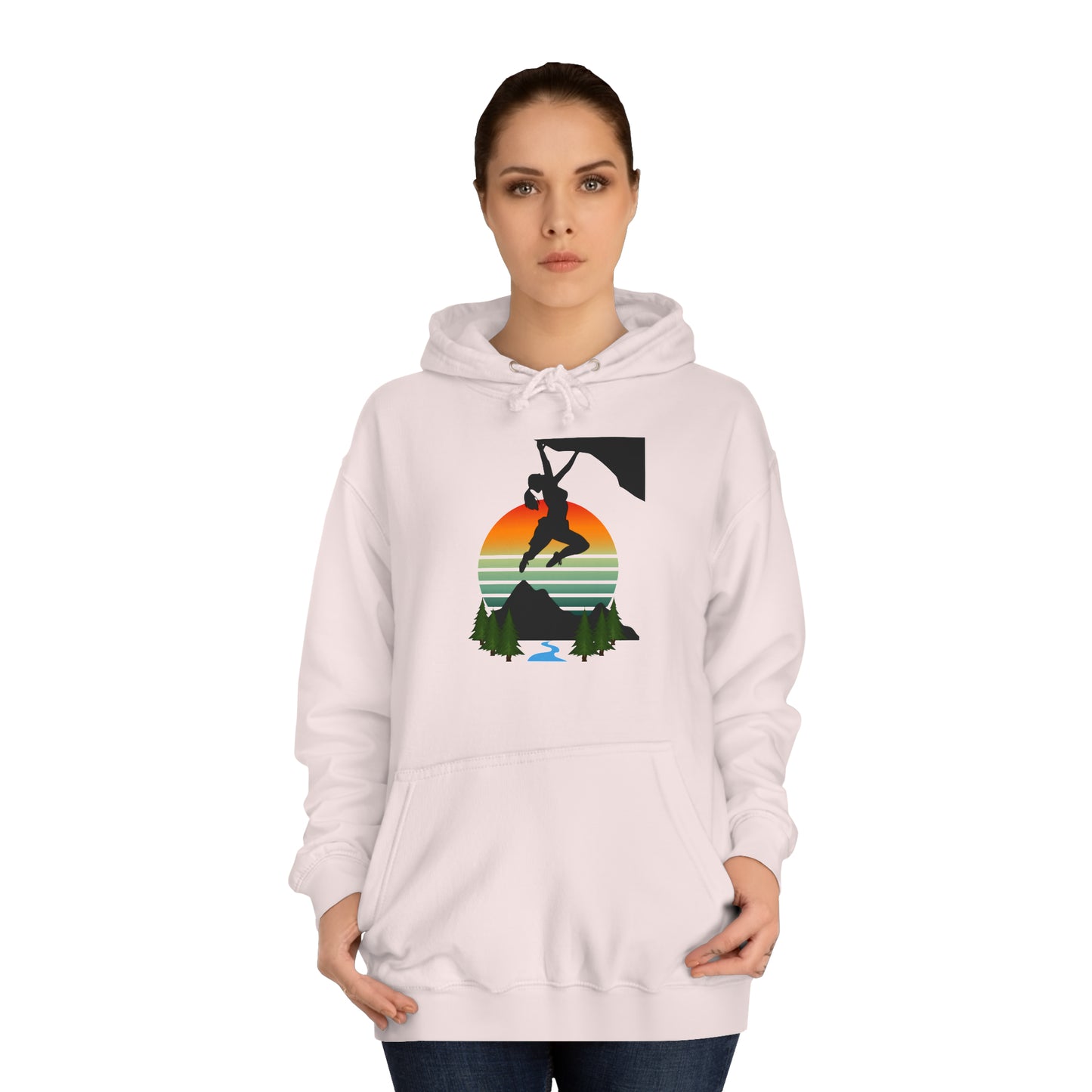Climber Girl Hoodie-Pink