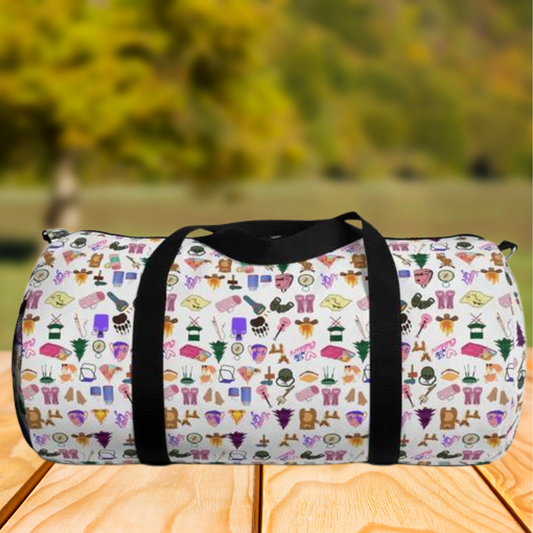 Cute Camp Girls Pattern (Light)-Duffel Bag