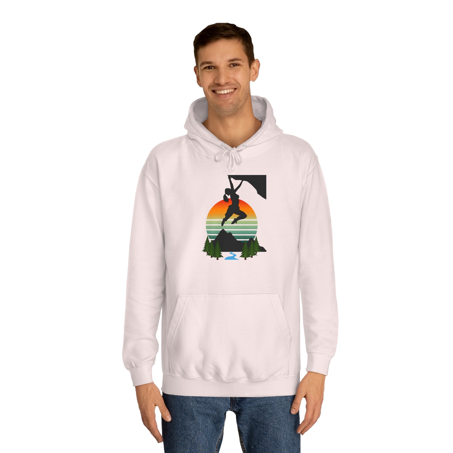 Climber Girl Hoodie-Pink