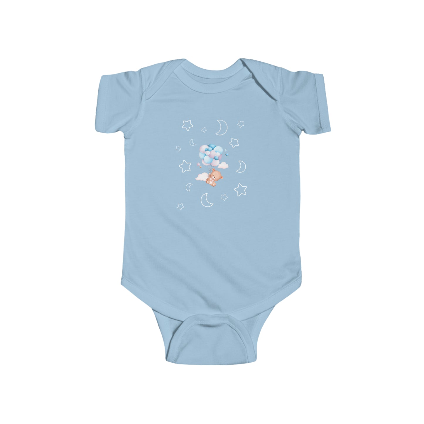 Infant Fine Jersey Bodysuit-Pink or Blue