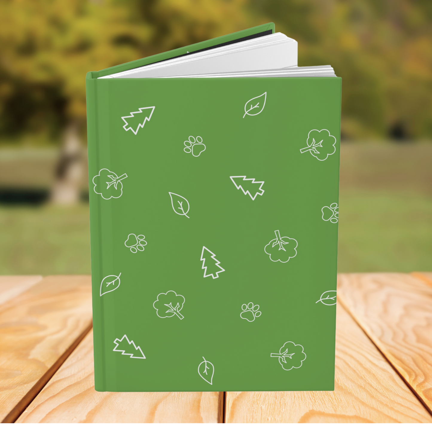 Hardcover Journal Matte-Camping Pattern-3 Colors