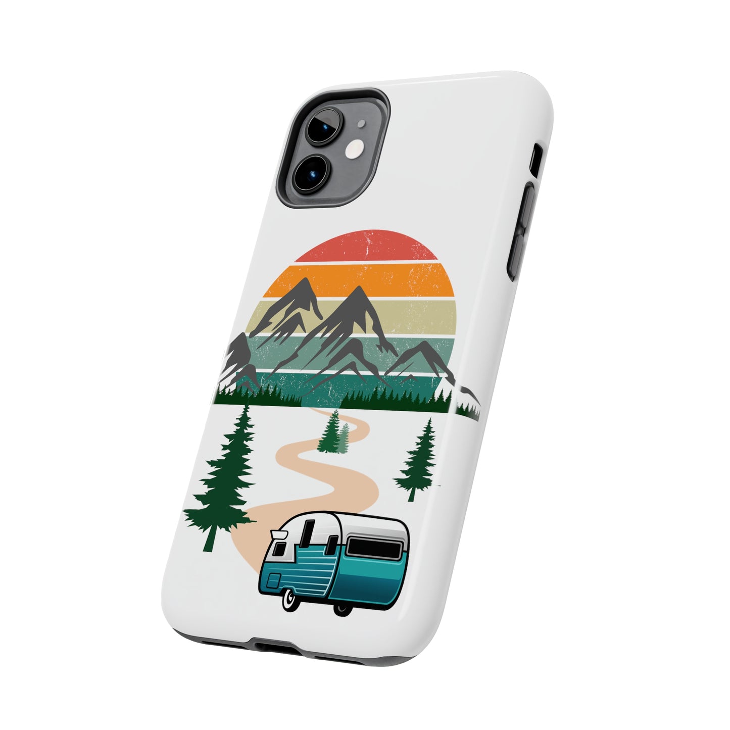 Tough Phone Case-Camper With Mountains