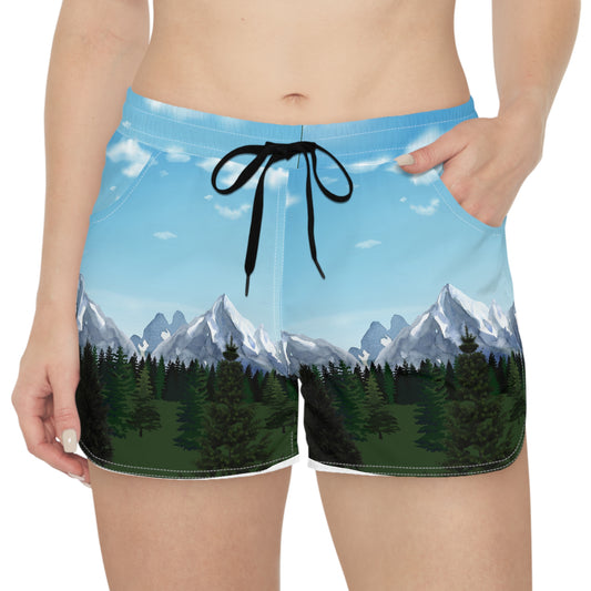 Mountain Forest Vista Women's Casual Shorts