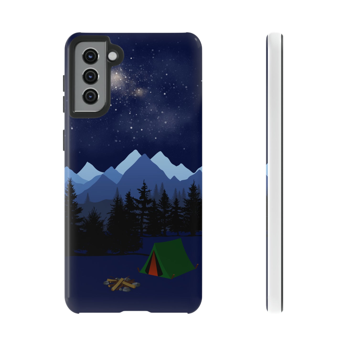 Camping Tent Under the Stars-Tough Android Phone Case