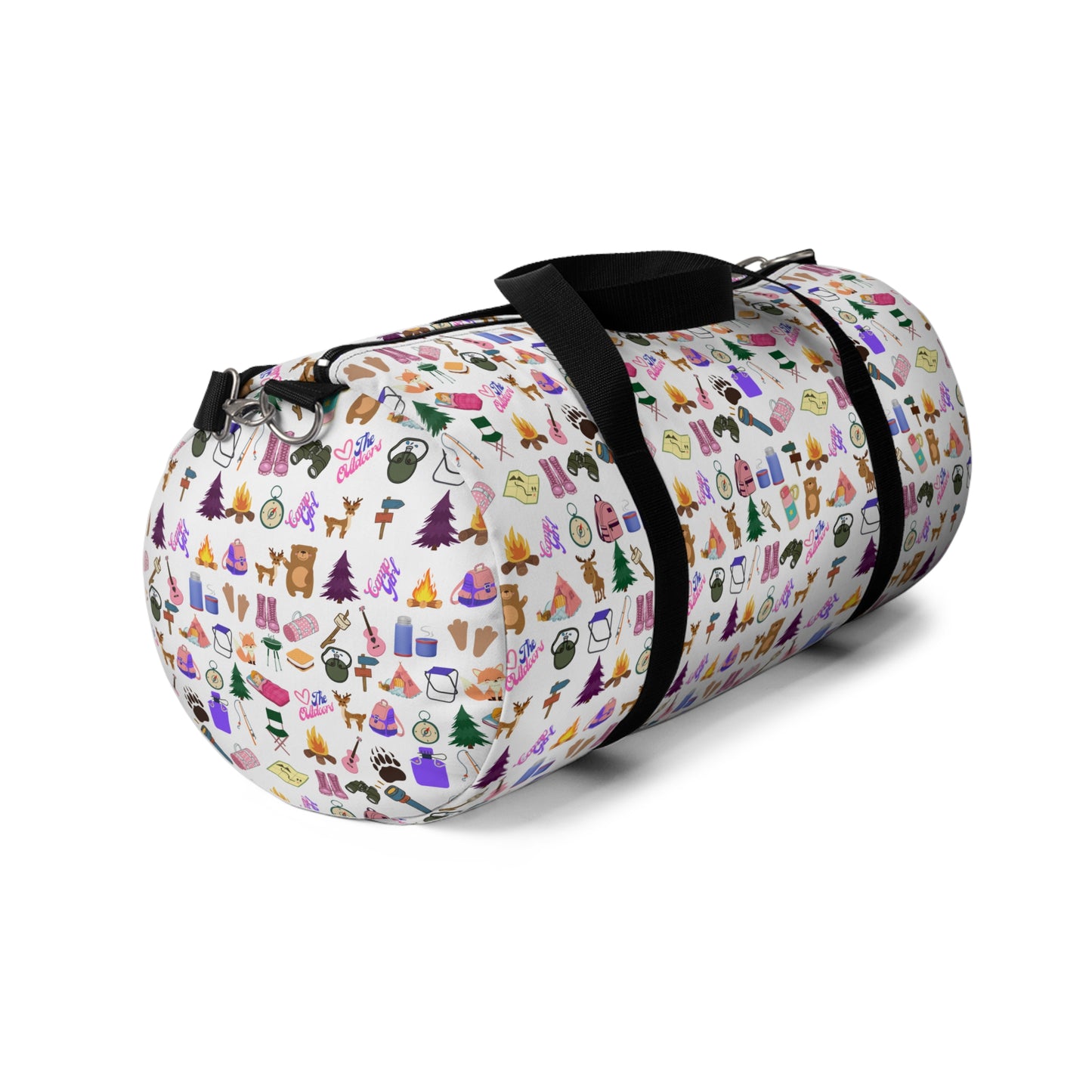 Cute Camp Girls Pattern (Light)-Duffel Bag