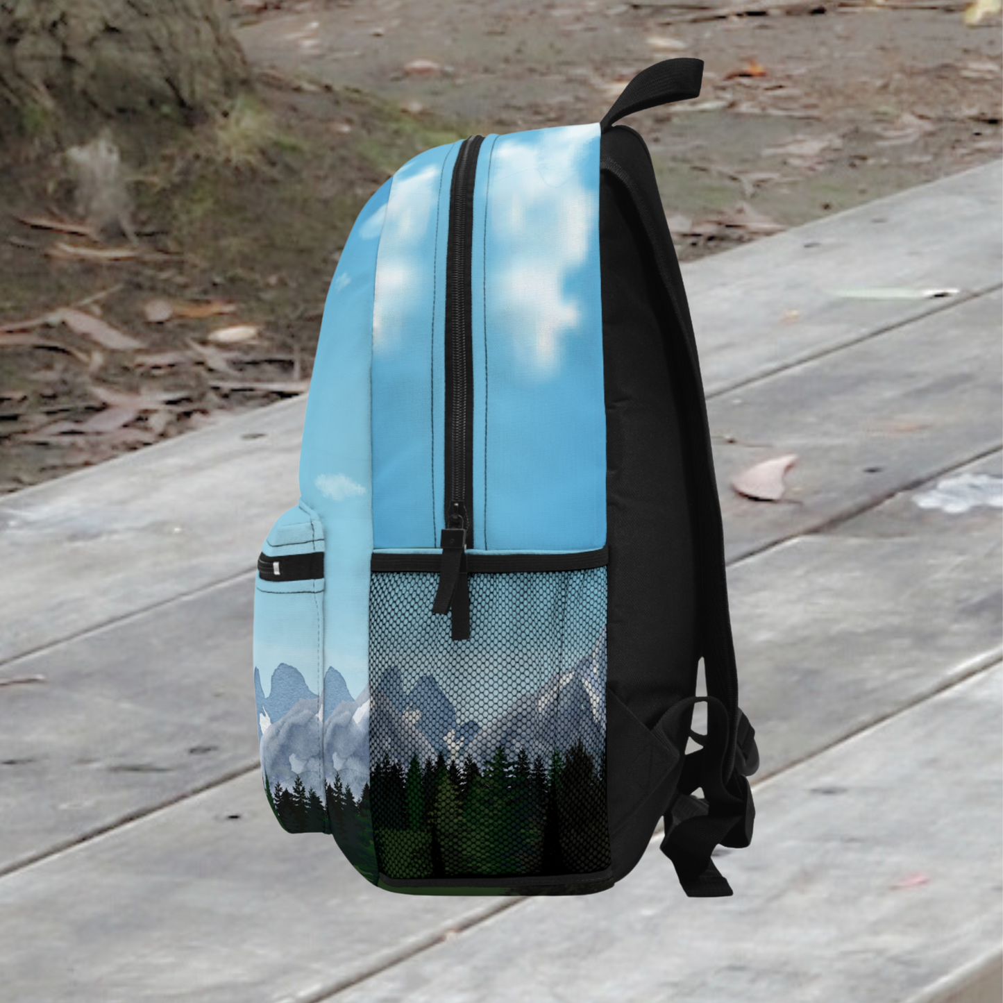 Woods and Mountains Graphic Backpack