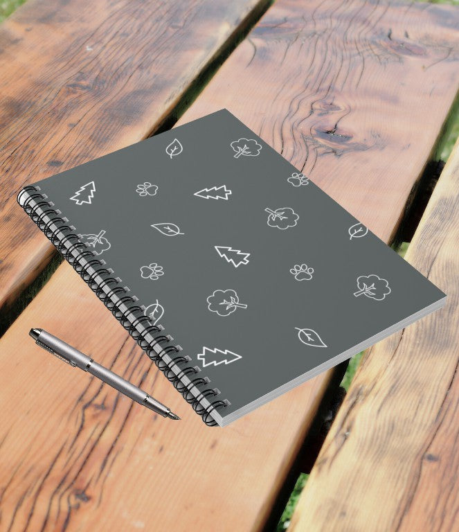 Camp Pattern Spiral Notebook - Ruled Line-4 Colors