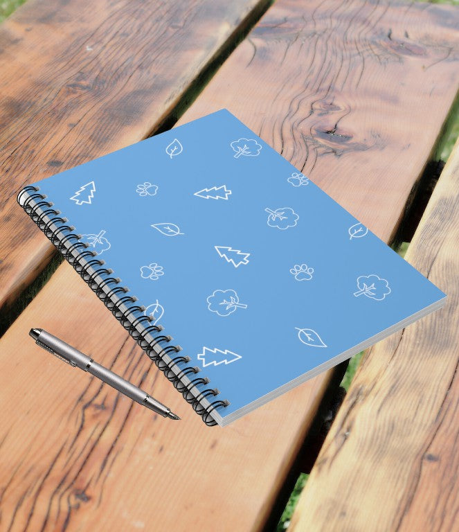 Camp Pattern Spiral Notebook - Ruled Line-4 Colors