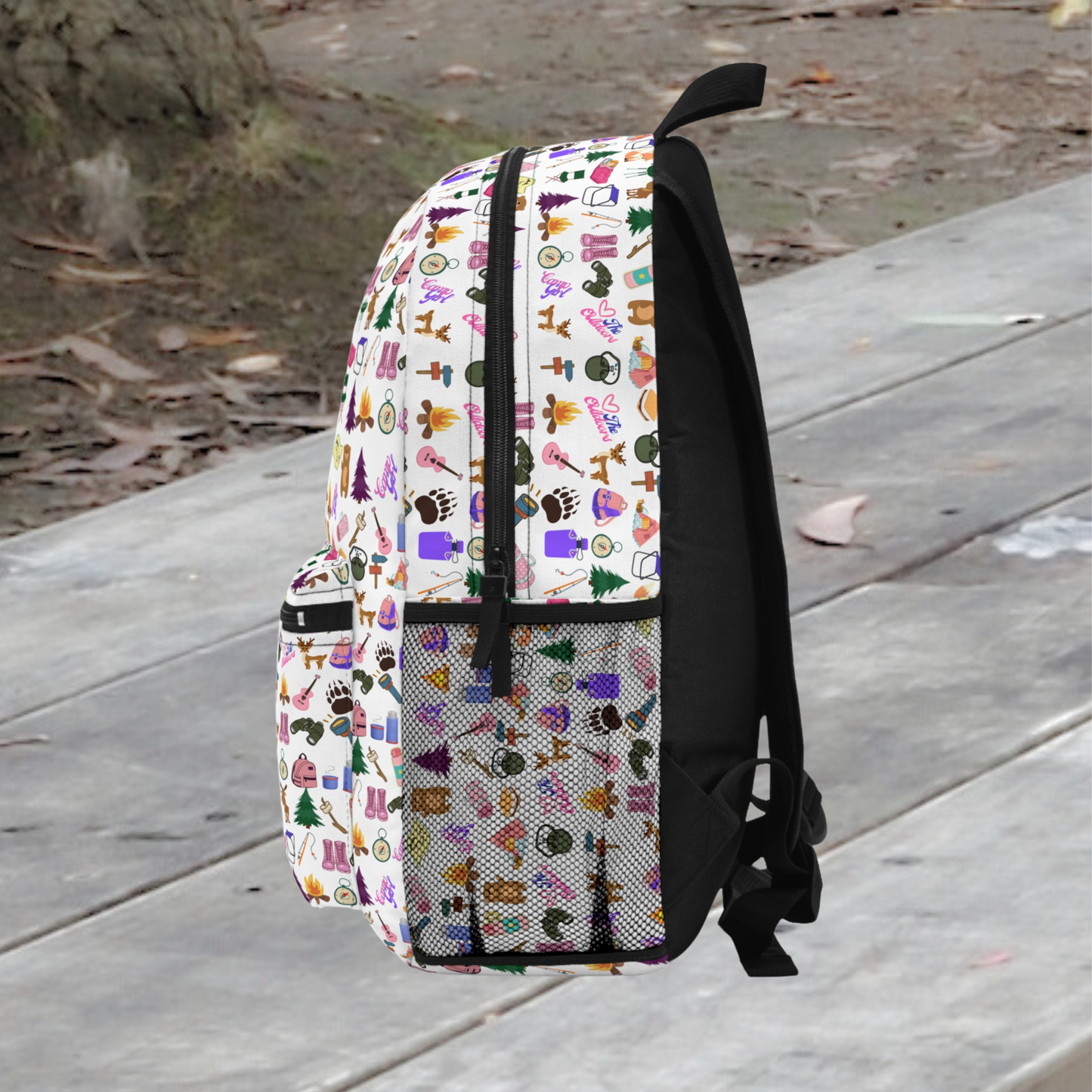 Cute Girls Camp Pattern Backpack